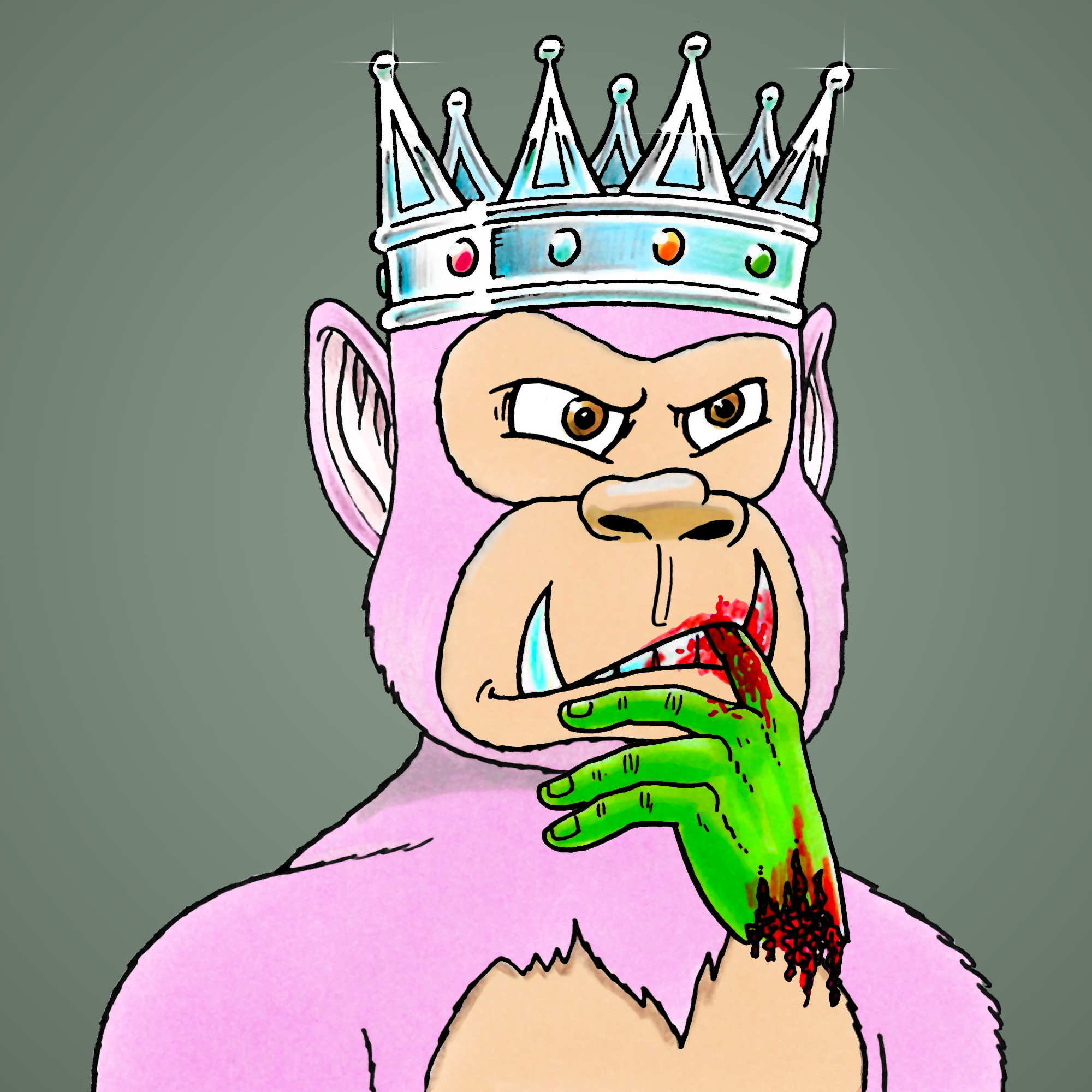 George Trosley - Jungle Freaks - Jungle Freak 1639 - NFT # 1639