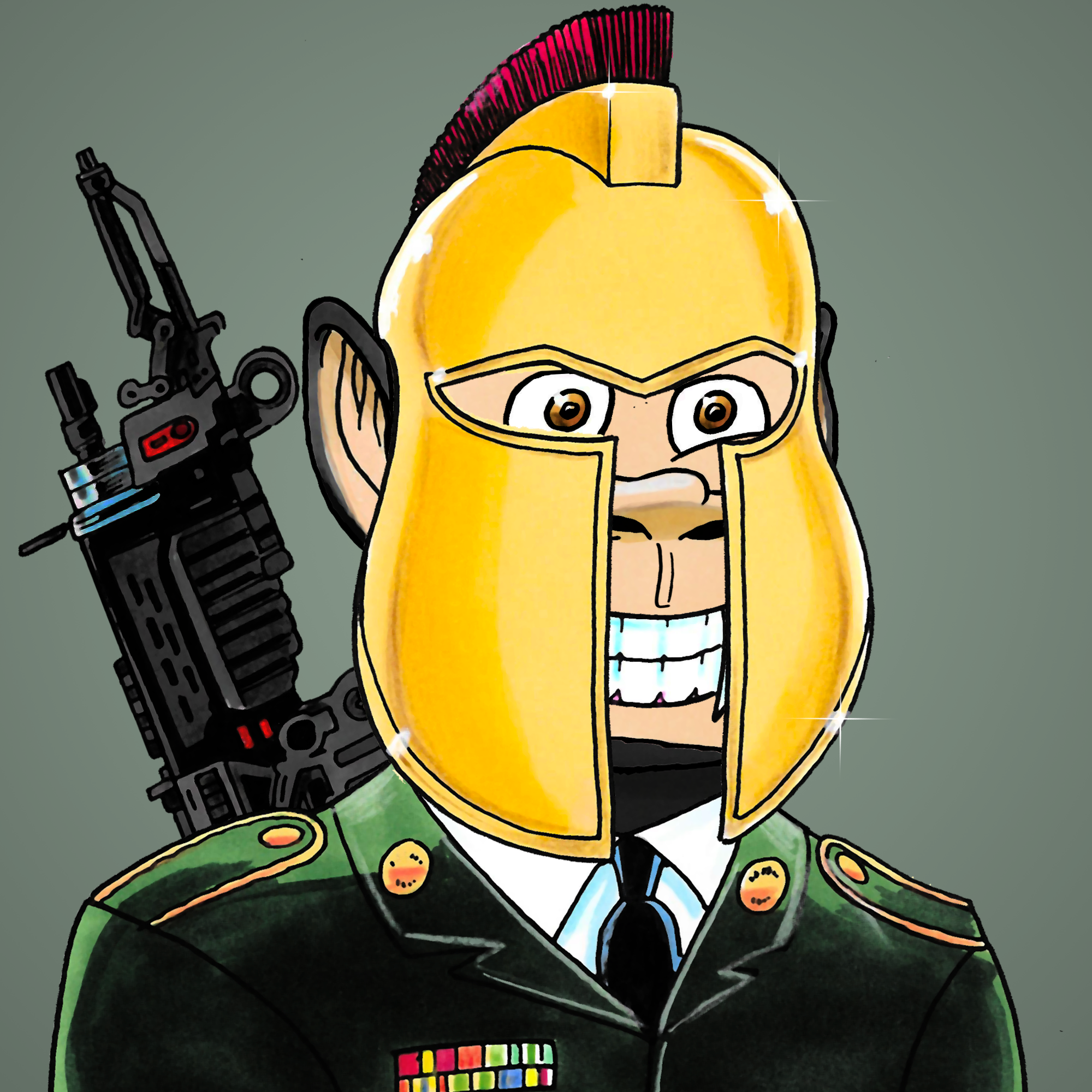 George Trosley - Jungle Freaks - Jungle Freak 1640 - NFT # 1640