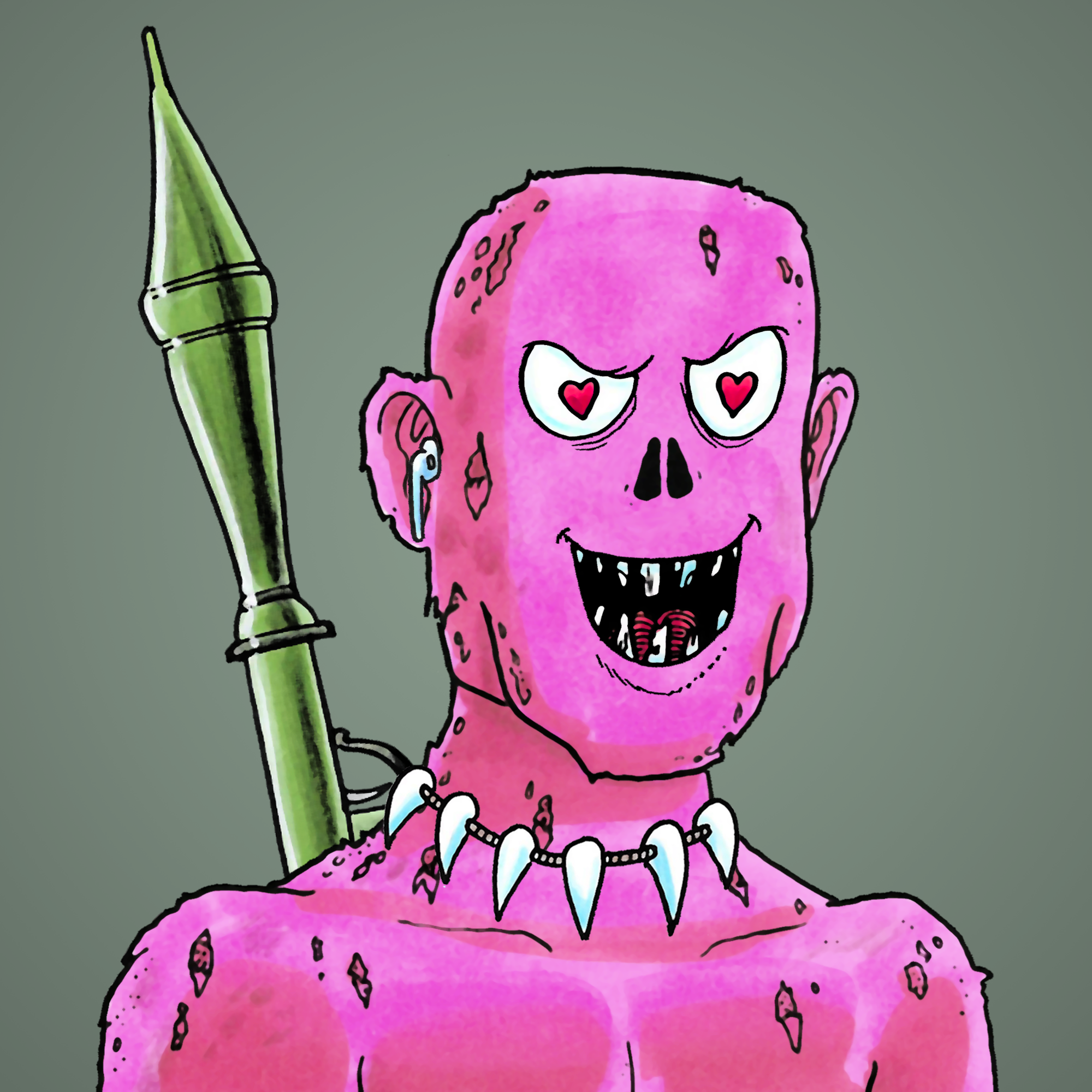 George Trosley - Jungle Freaks - Jungle Freak 1647 - NFT # 1647