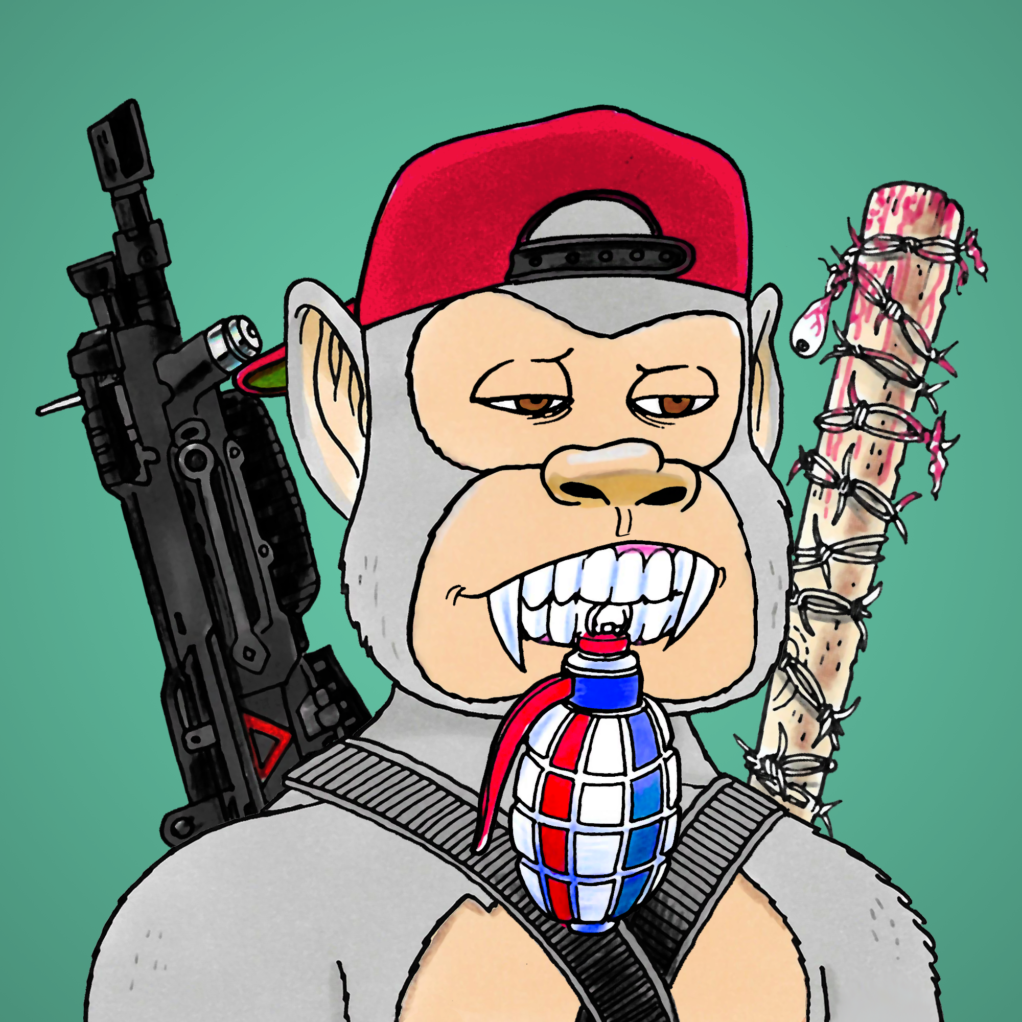 George Trosley - Jungle Freaks - Jungle Freak 1658 - NFT # 1658