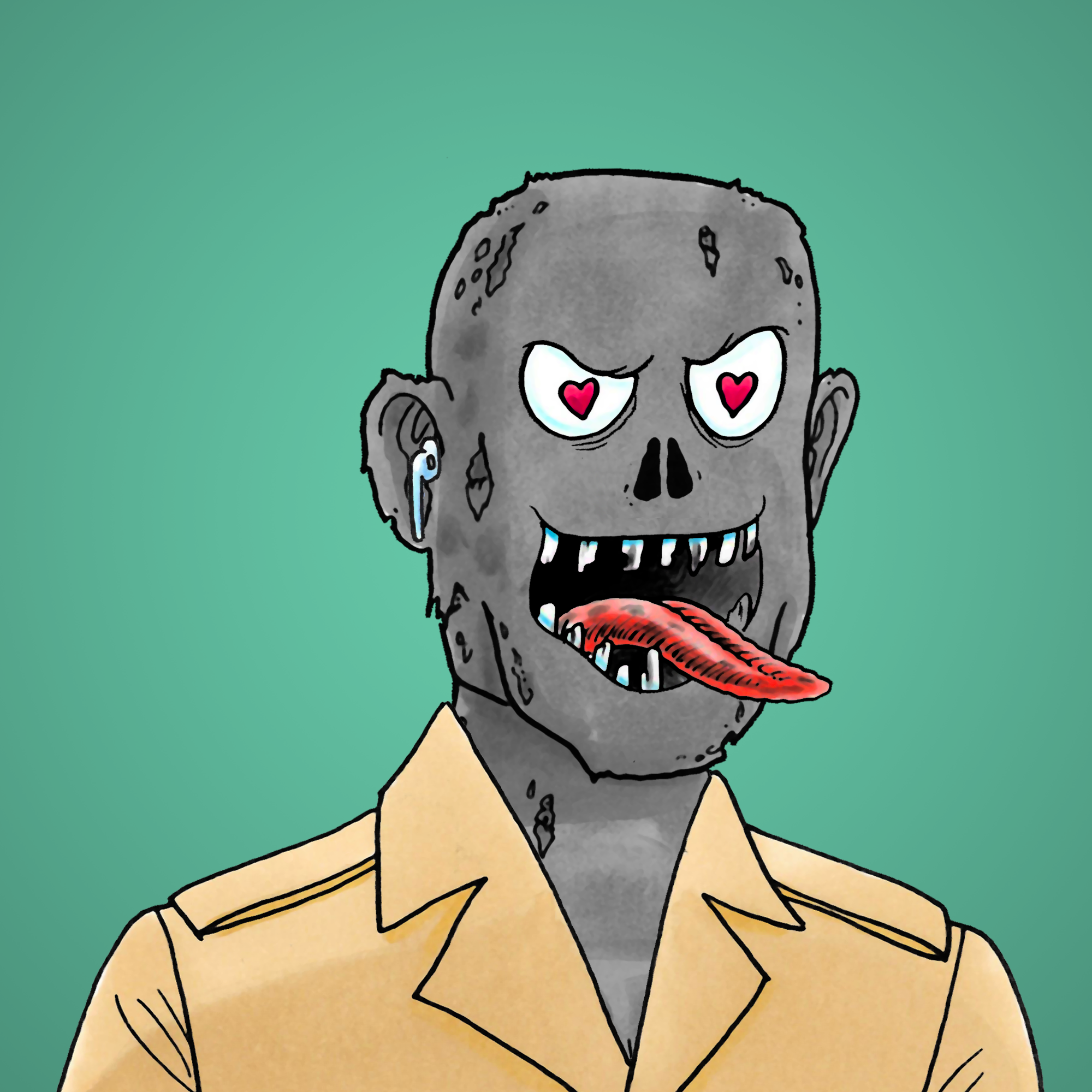 George Trosley - Jungle Freaks - Jungle Freak 1665 - NFT # 1665