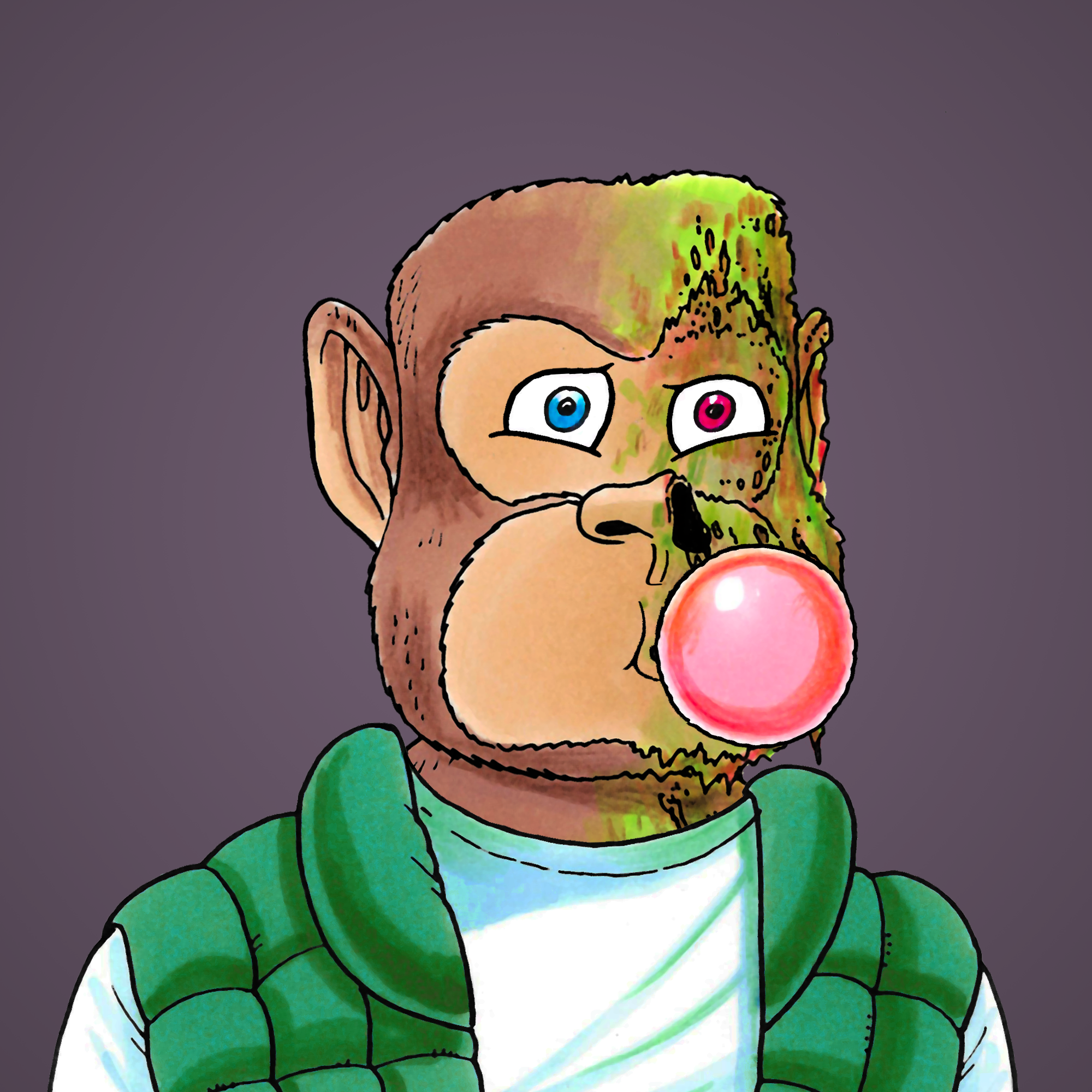 George Trosley - Jungle Freaks - Jungle Freak 1668 - NFT # 1668