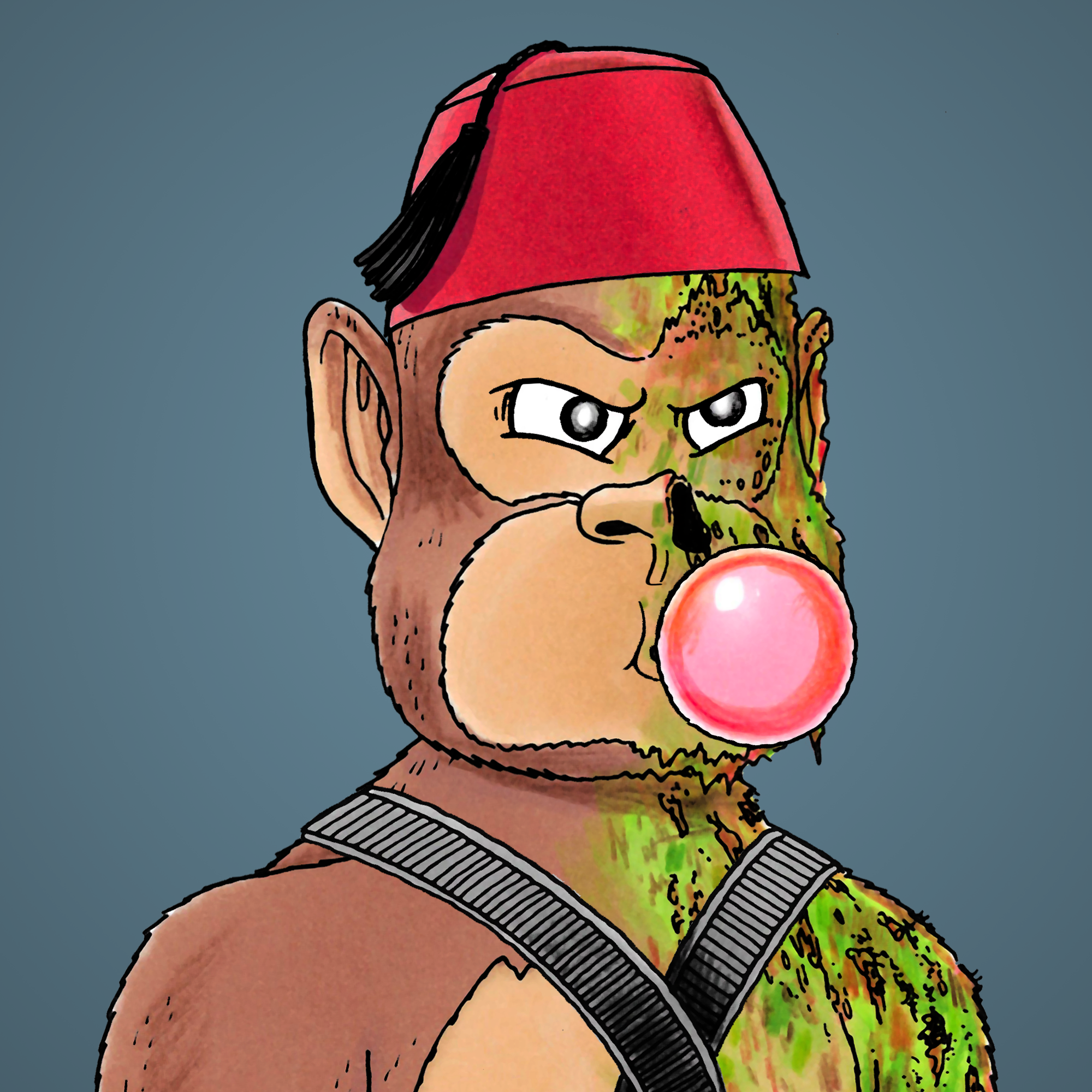 George Trosley - Jungle Freaks - Jungle Freak 1672 - NFT # 1672