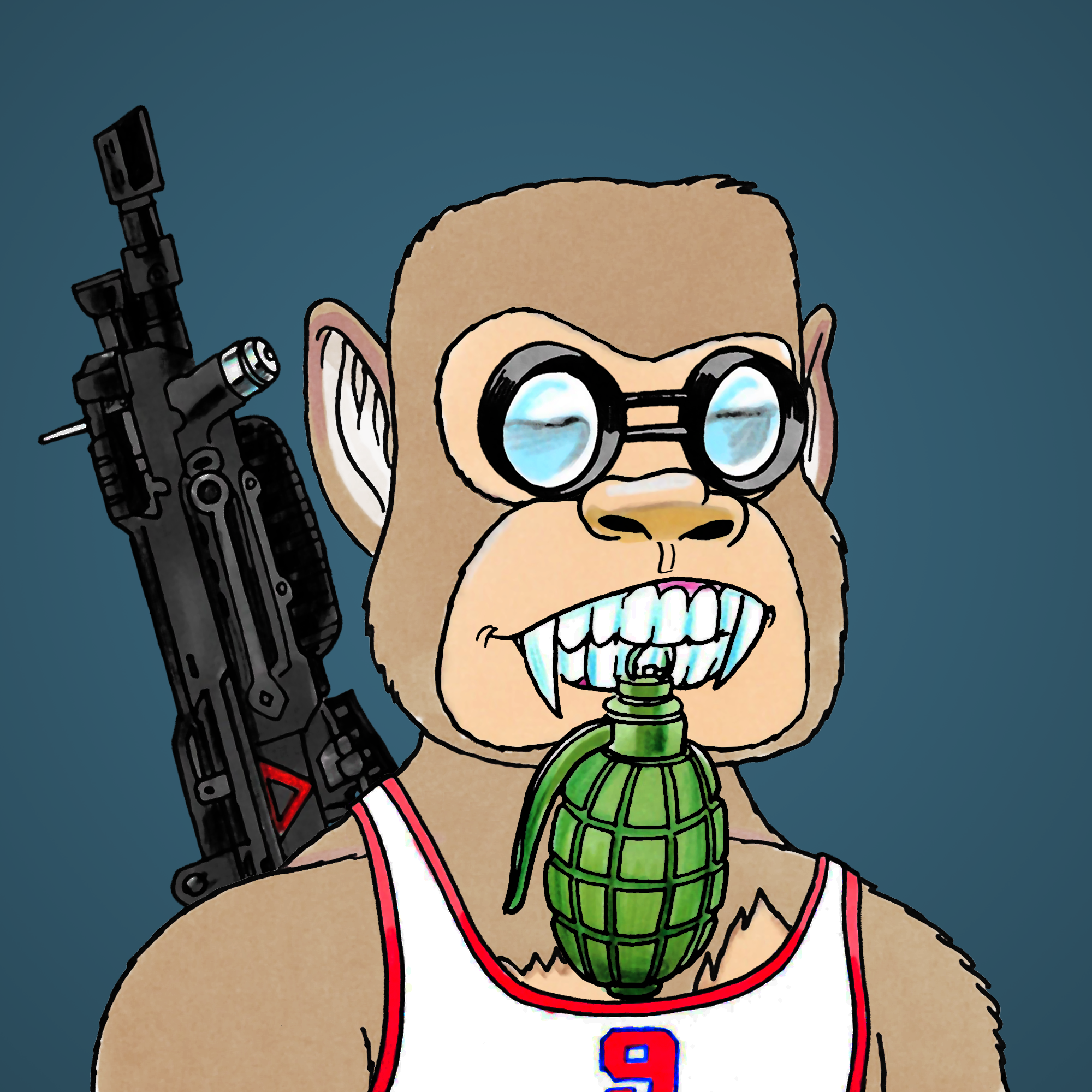 George Trosley - Jungle Freaks - Jungle Freak 1676 - NFT # 1676