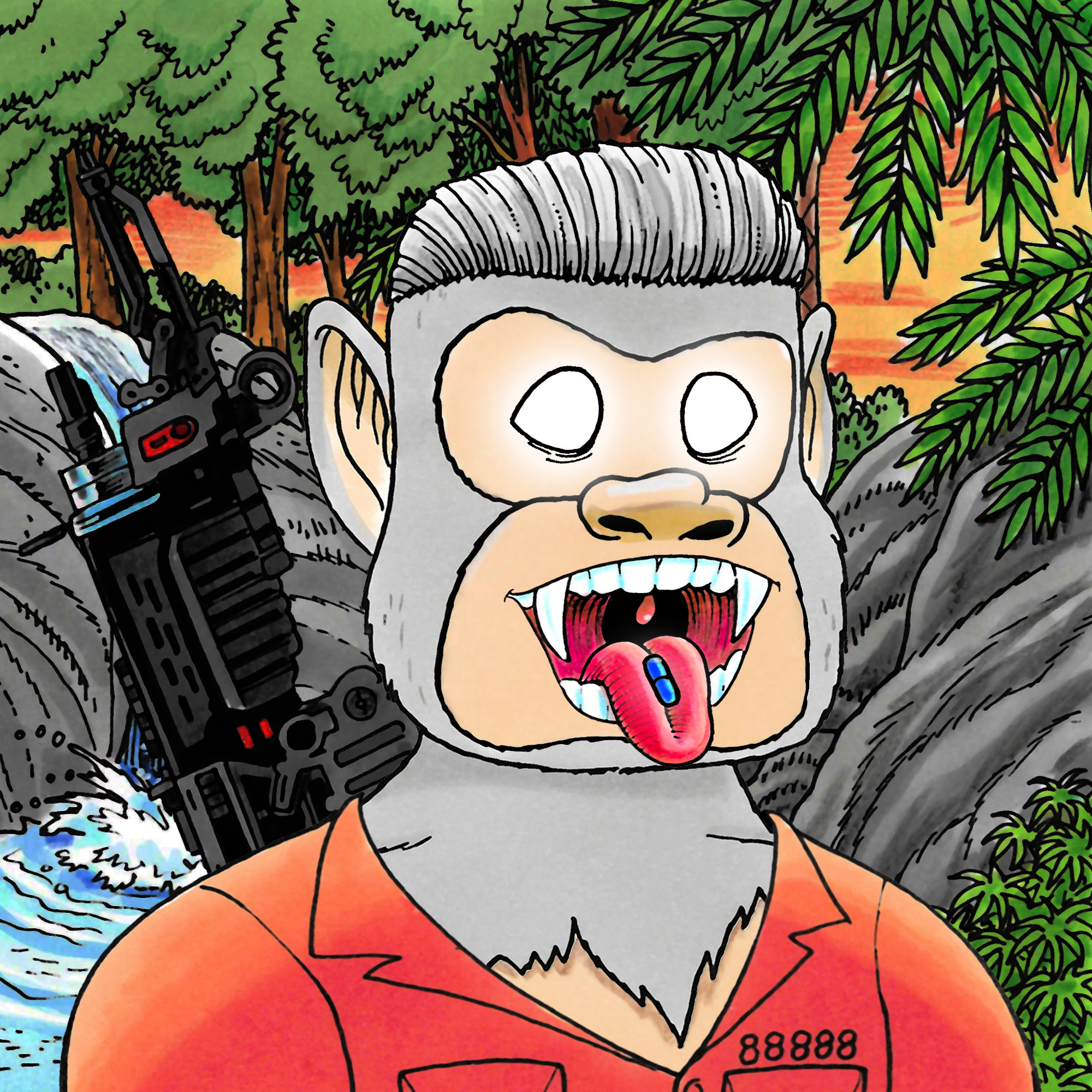 George Trosley - Jungle Freaks - Jungle Freak 1685 - NFT # 1685