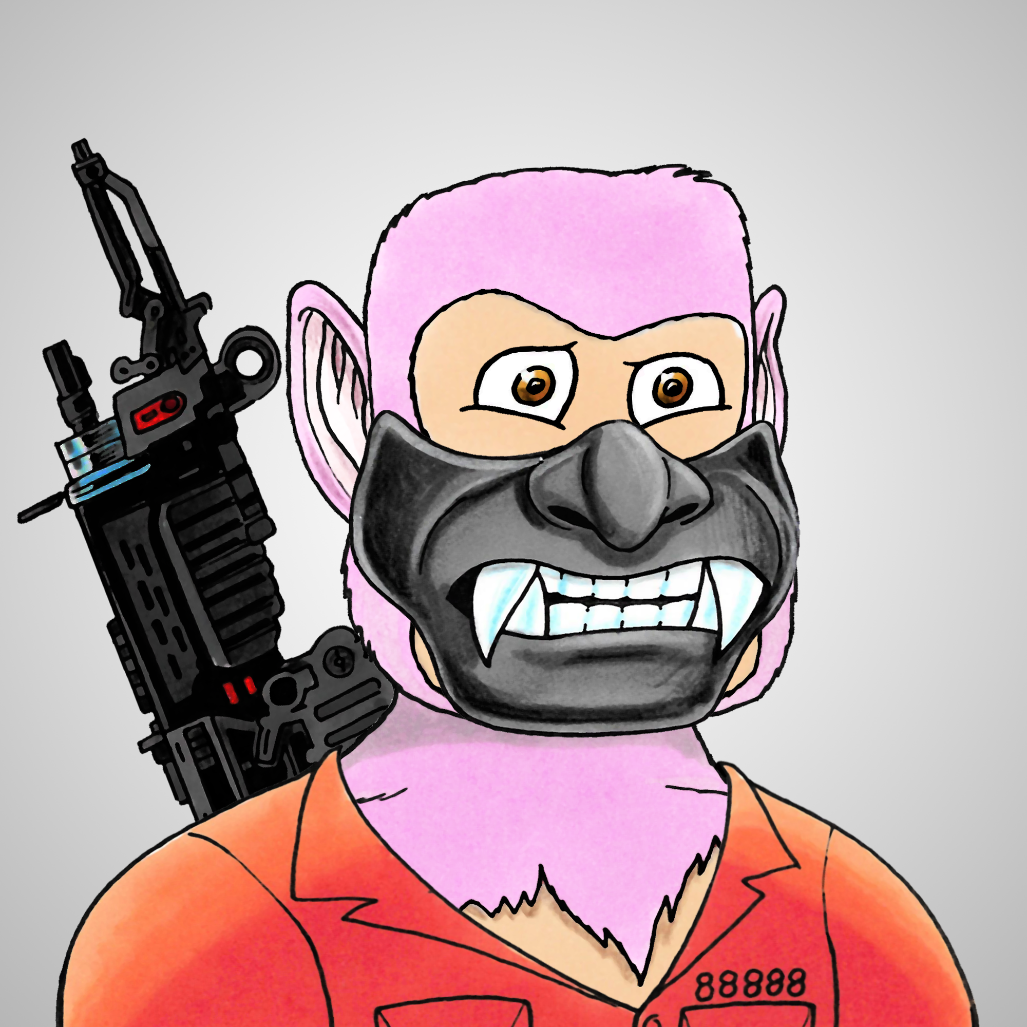 George Trosley - Jungle Freaks - Jungle Freak 1686 - NFT # 1686