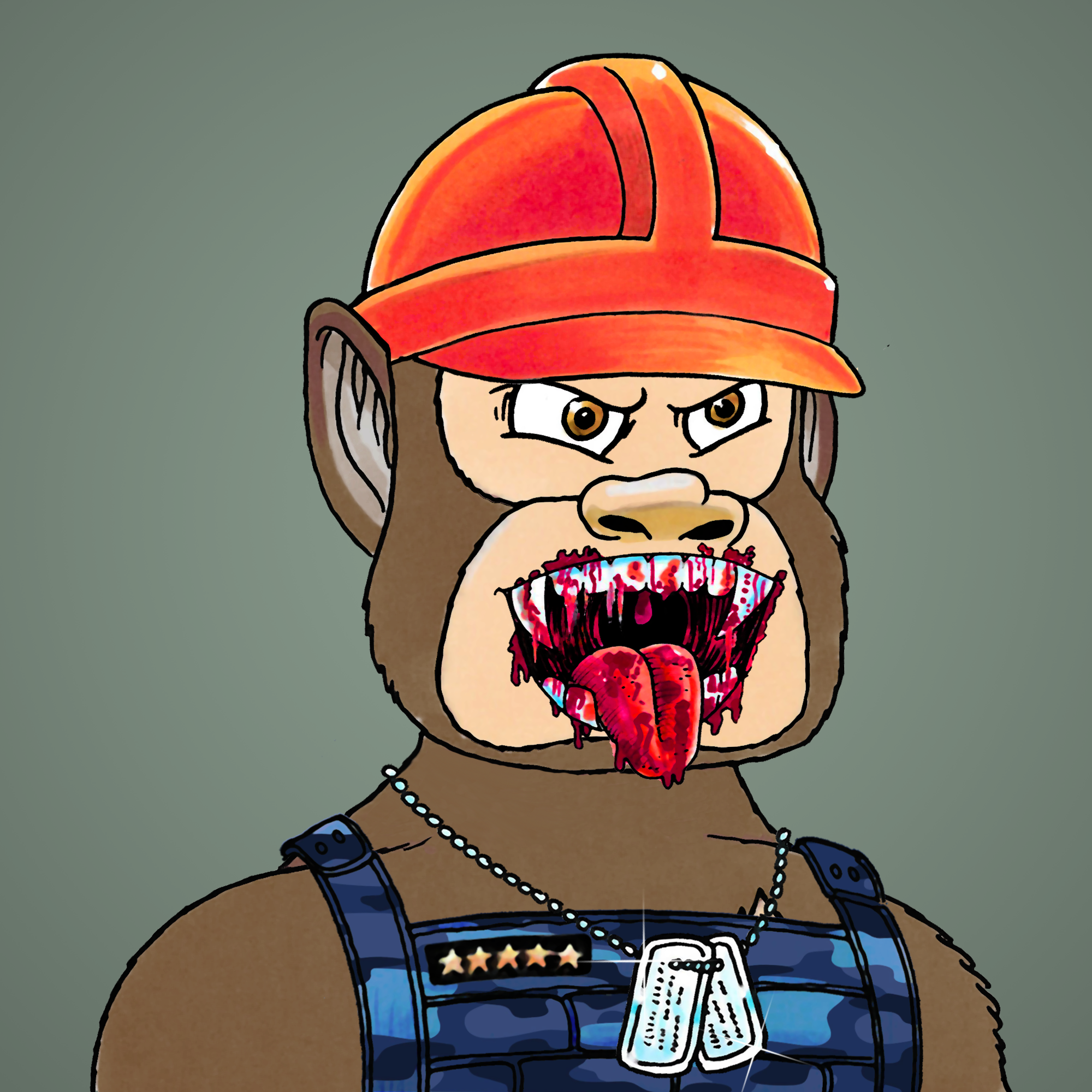 George Trosley - Jungle Freaks - Jungle Freak 1687 - NFT # 1687