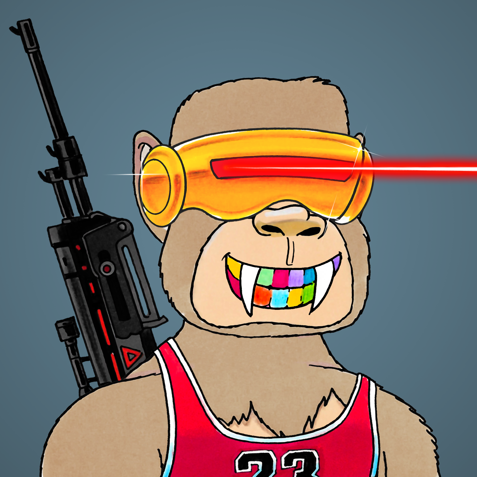 George Trosley - Jungle Freaks - Jungle Freak 1695 - NFT # 1695