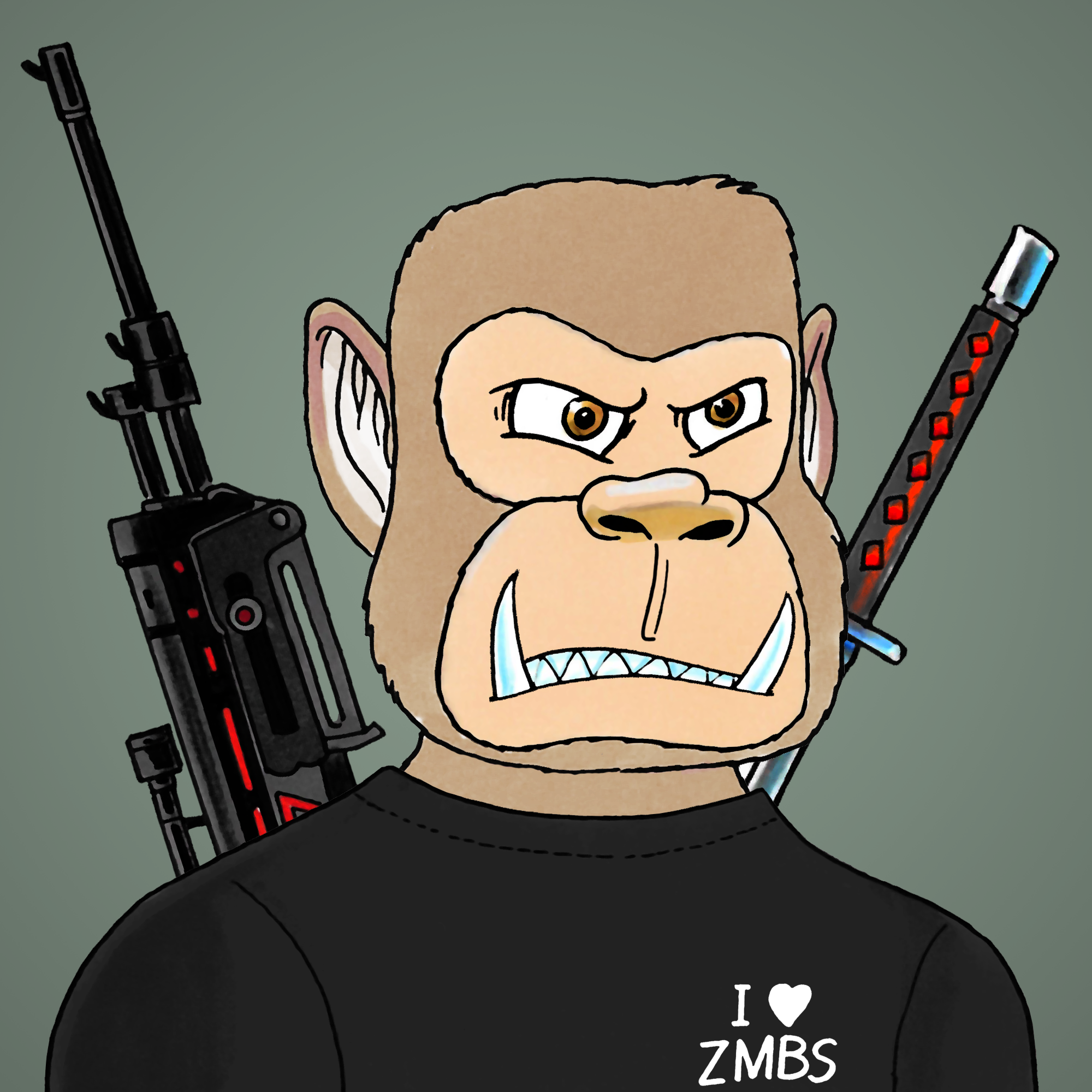 George Trosley - Jungle Freaks - Jungle Freak 1697 - NFT # 1697