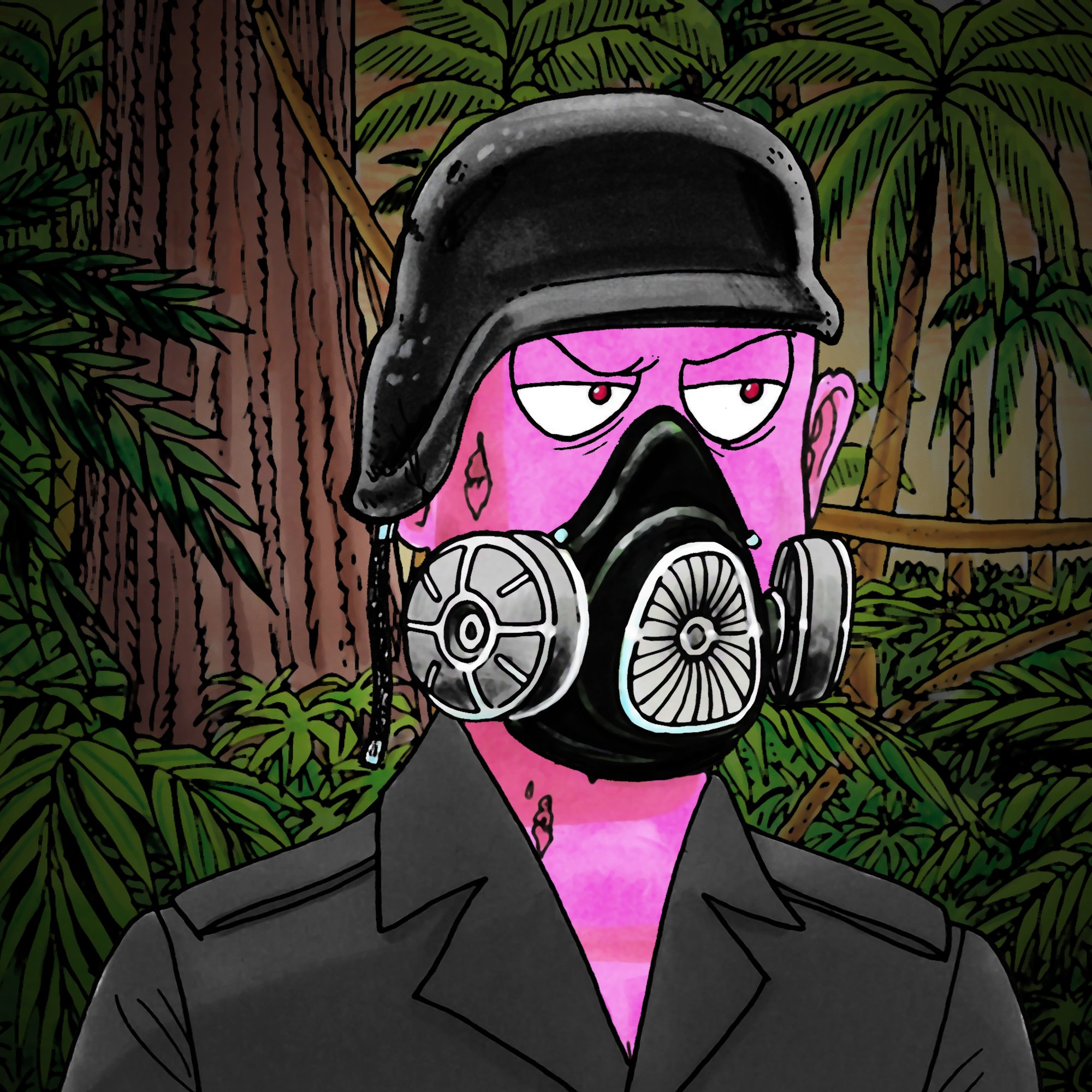 George Trosley - Jungle Freaks - Jungle Freak 1711 - NFT # 1711