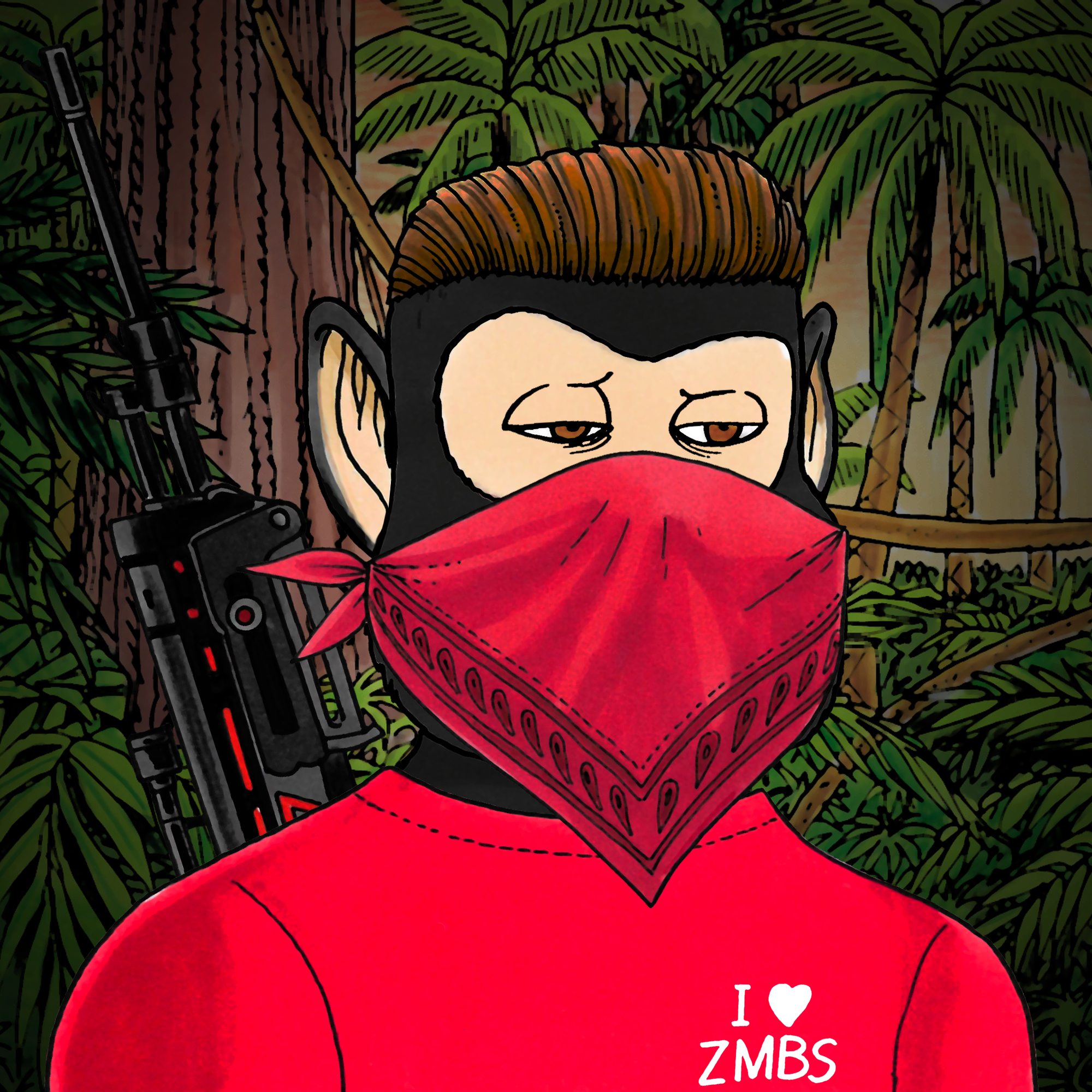 George Trosley - Jungle Freaks - Jungle Freak 1727 - NFT # 1727