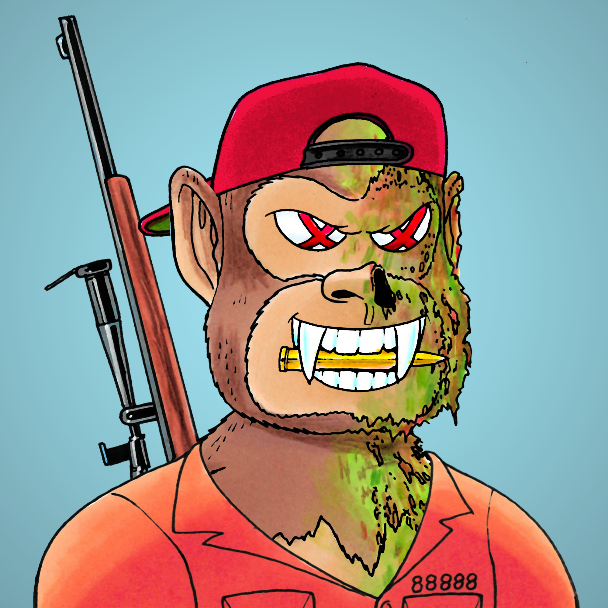 George Trosley - Jungle Freaks - Jungle Freak 173 - NFT # 173