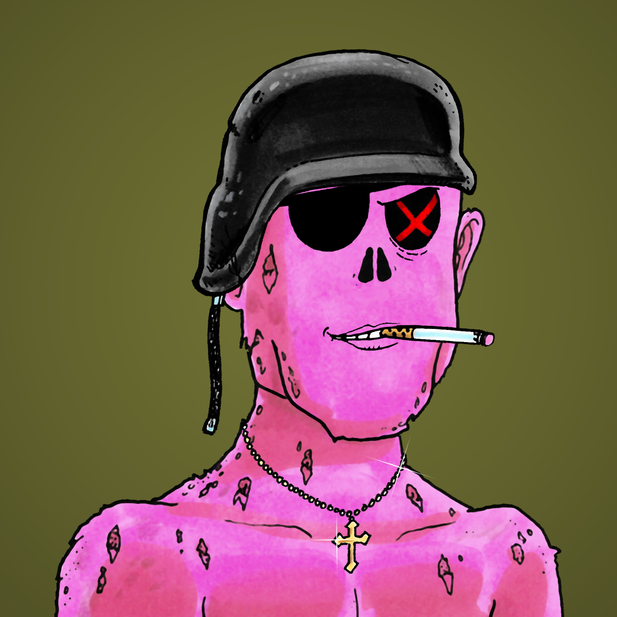 George Trosley - Jungle Freaks - Jungle Freak 1732 - NFT # 1732