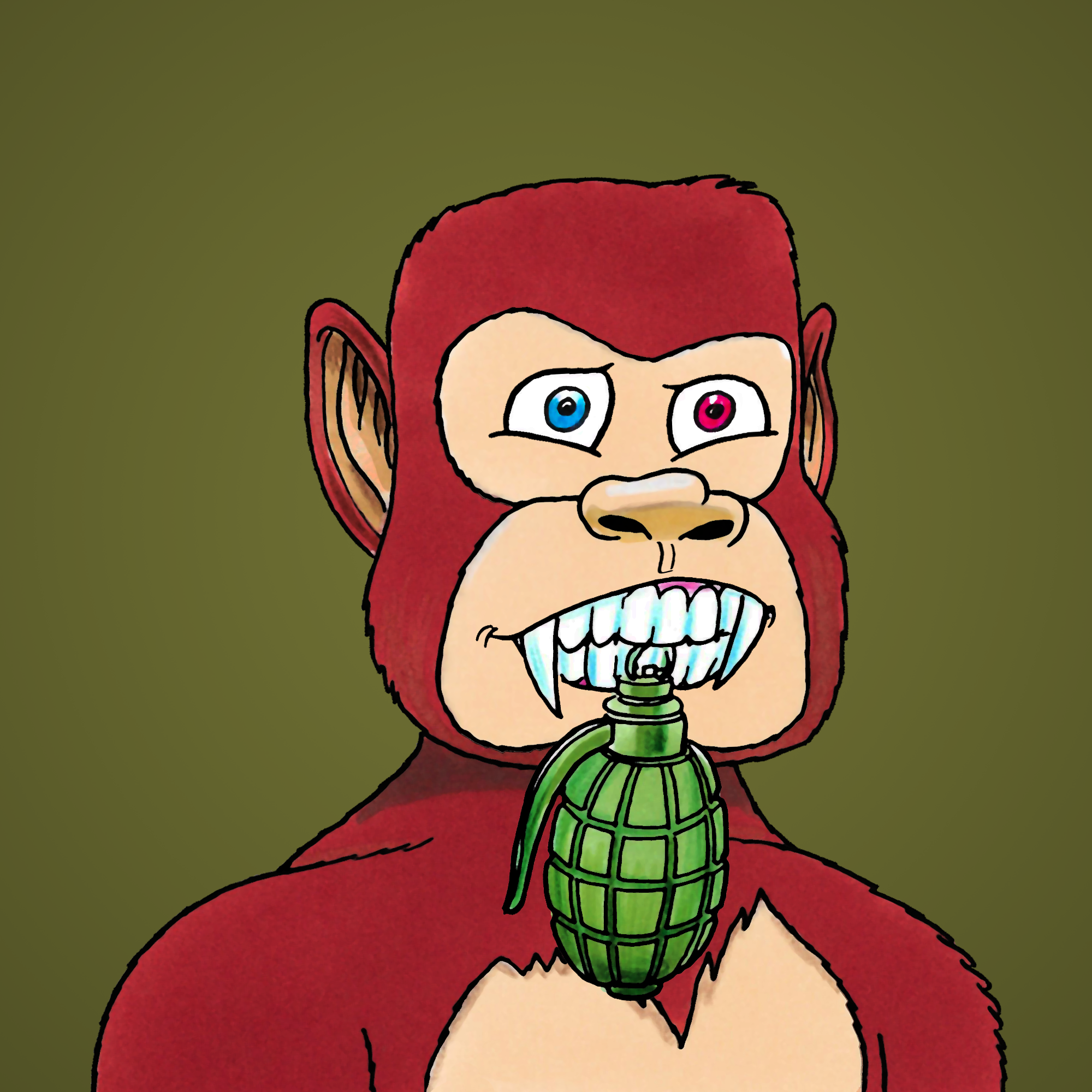 George Trosley - Jungle Freaks - Jungle Freak 1740 - NFT # 1740