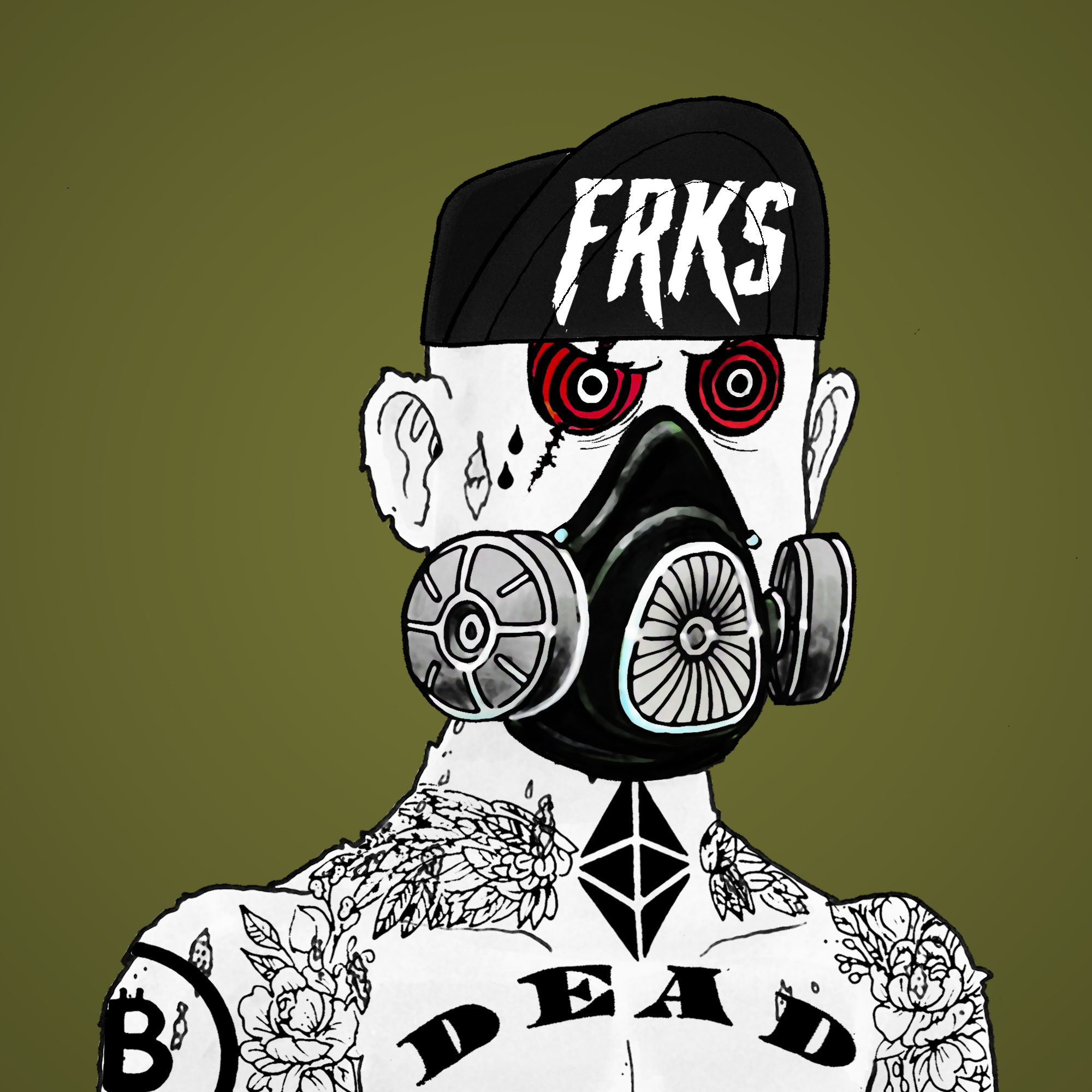 George Trosley - Jungle Freaks - Jungle Freak 1741 - NFT # 1741