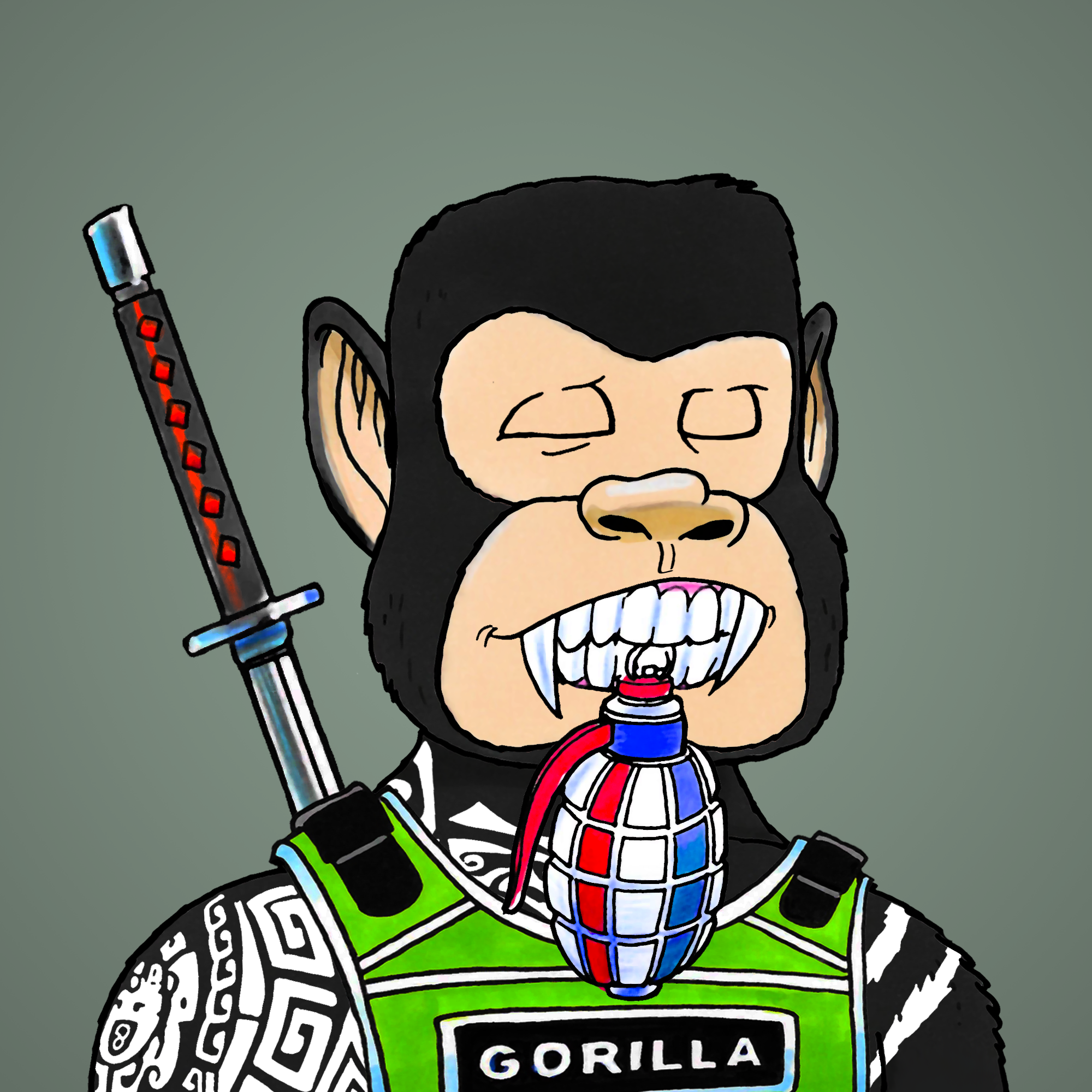 George Trosley - Jungle Freaks - Jungle Freak 1751 - NFT # 1751