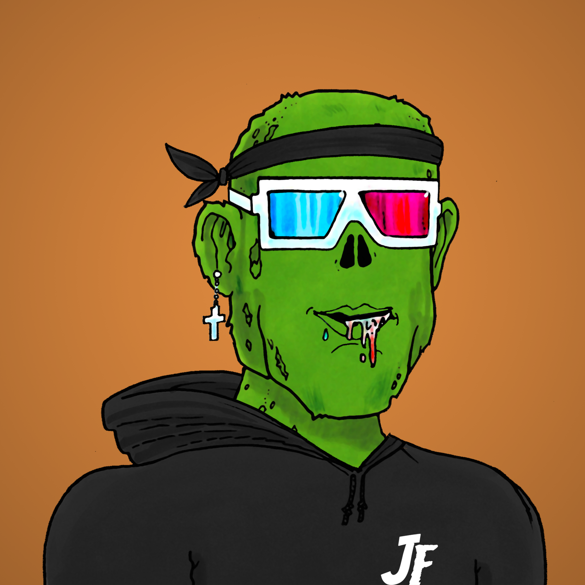 George Trosley - Jungle Freaks - Jungle Freak 1756 - NFT # 1756