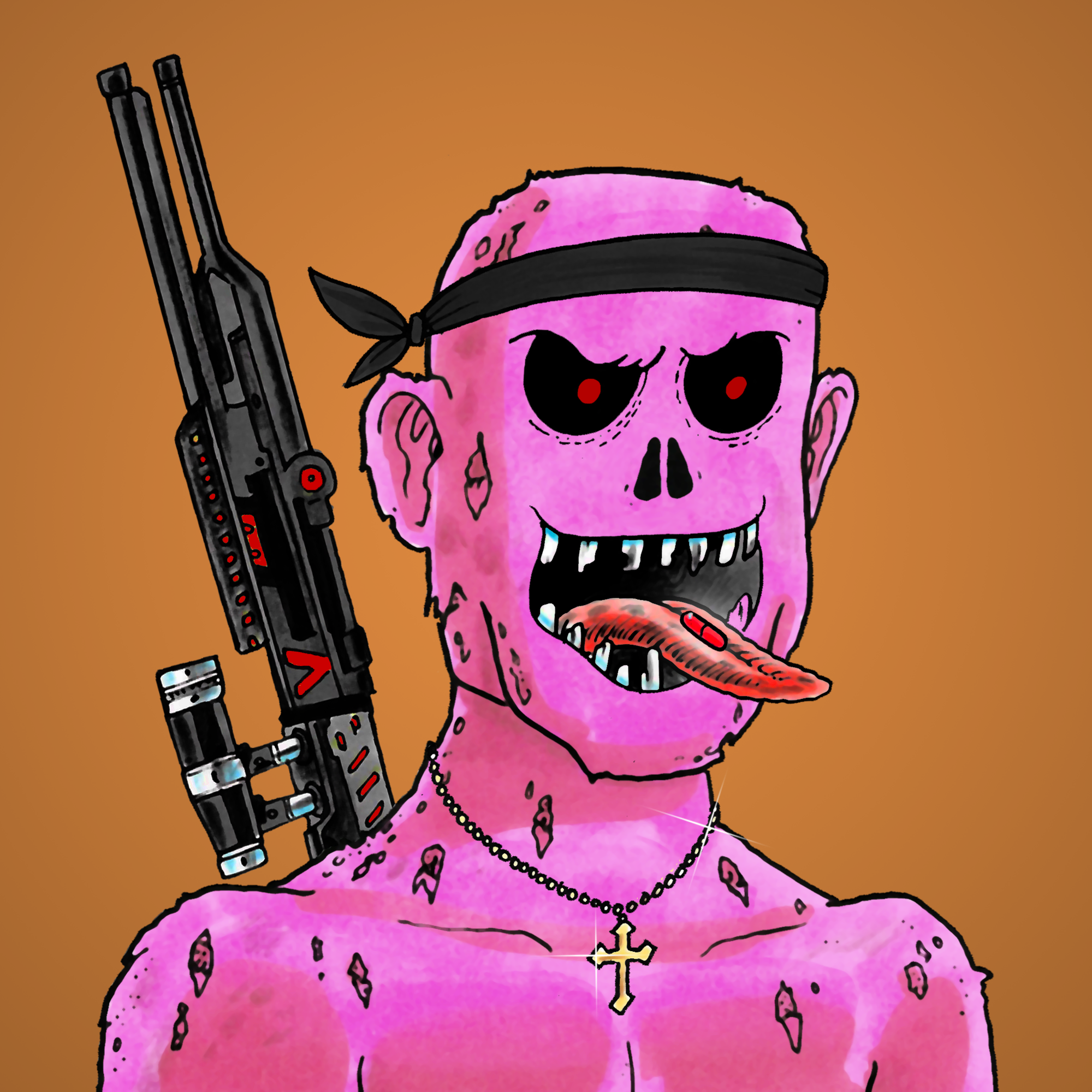 George Trosley - Jungle Freaks - Jungle Freak 1757 - NFT # 1757