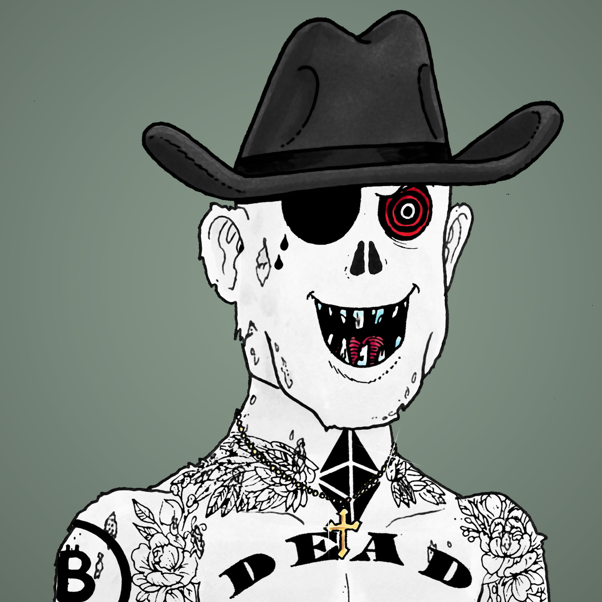 George Trosley - Jungle Freaks - Jungle Freak 1758 - NFT # 1758