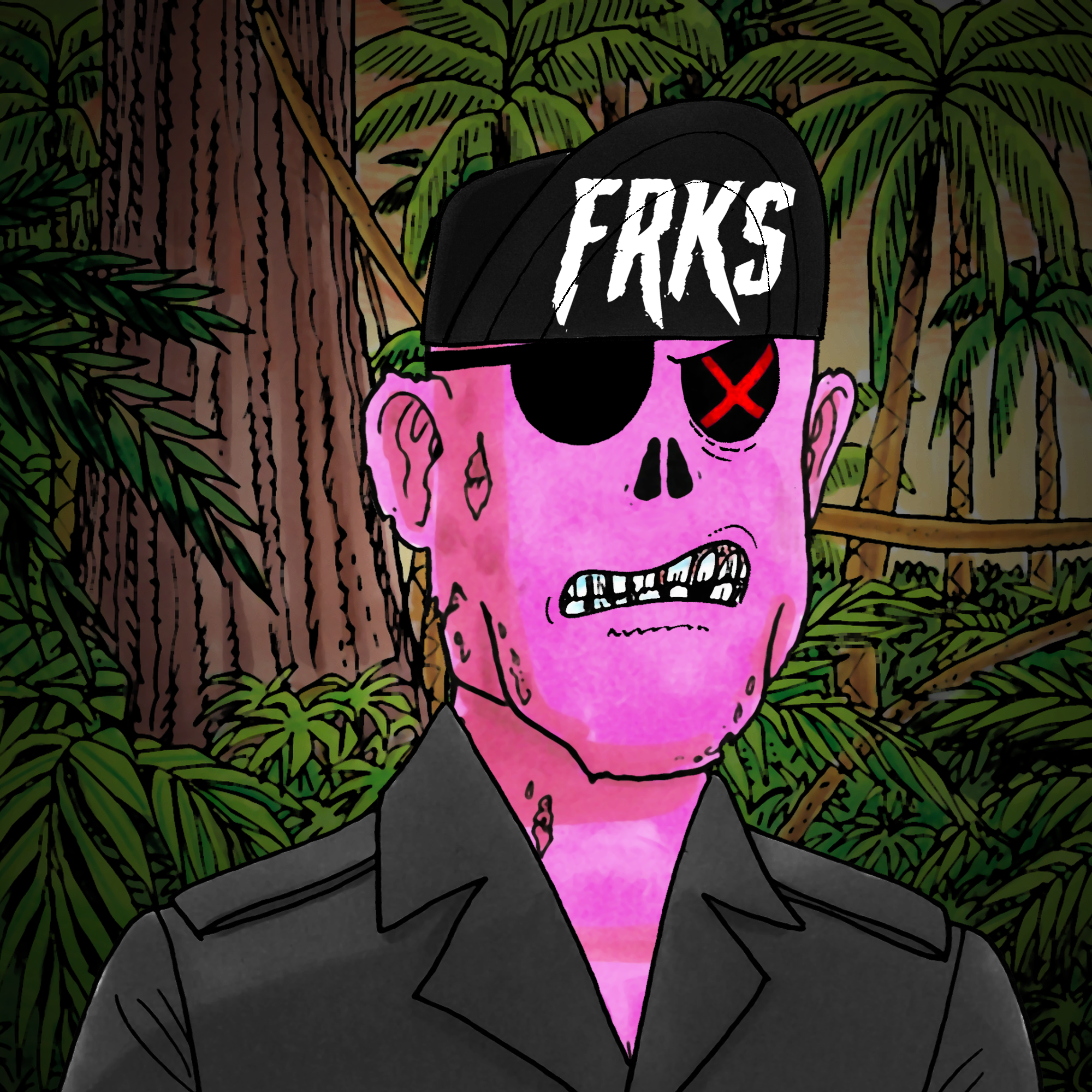 George Trosley - Jungle Freaks - Jungle Freak 1762 - NFT # 1762