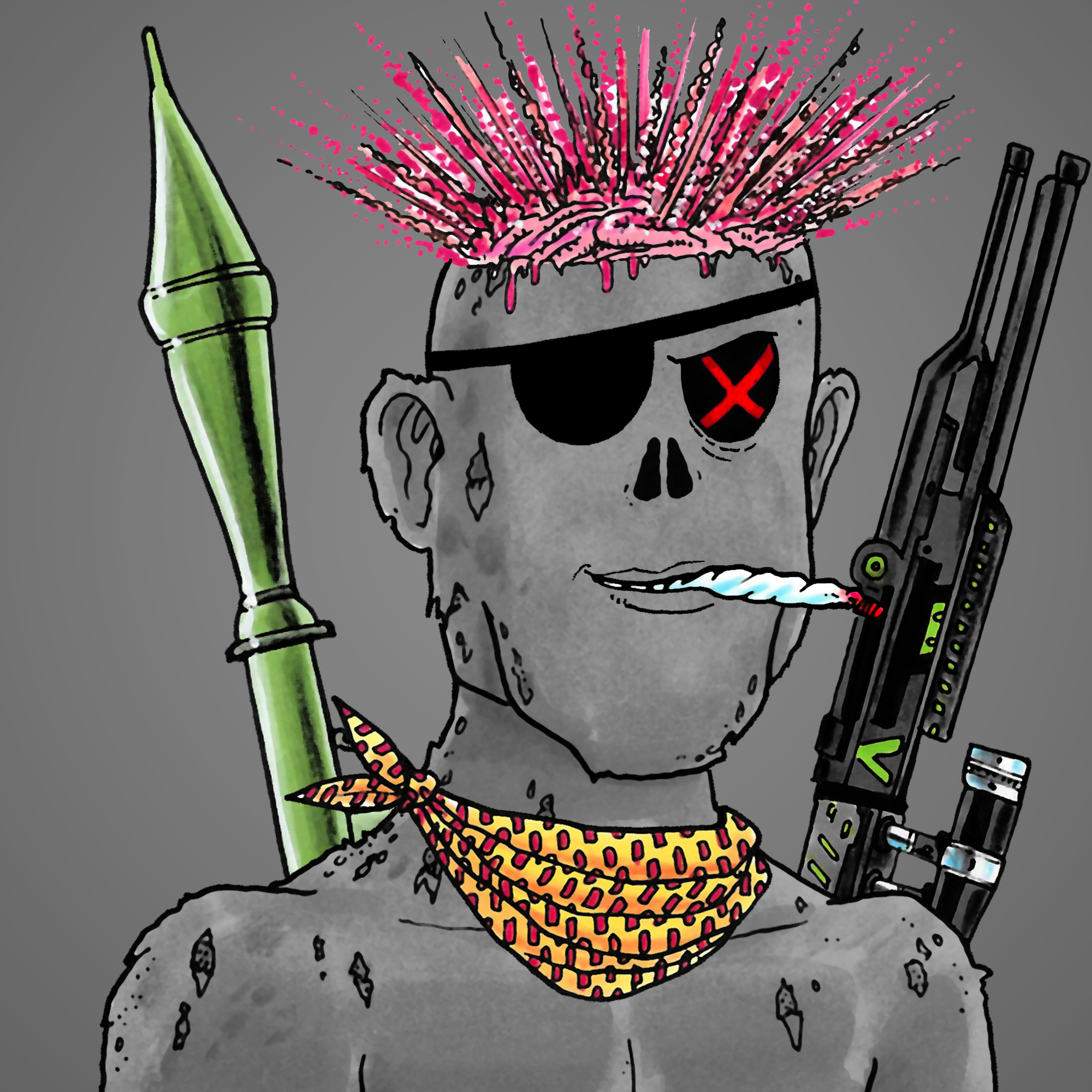 George Trosley - Jungle Freaks - Jungle Freak 1768 - NFT # 1768