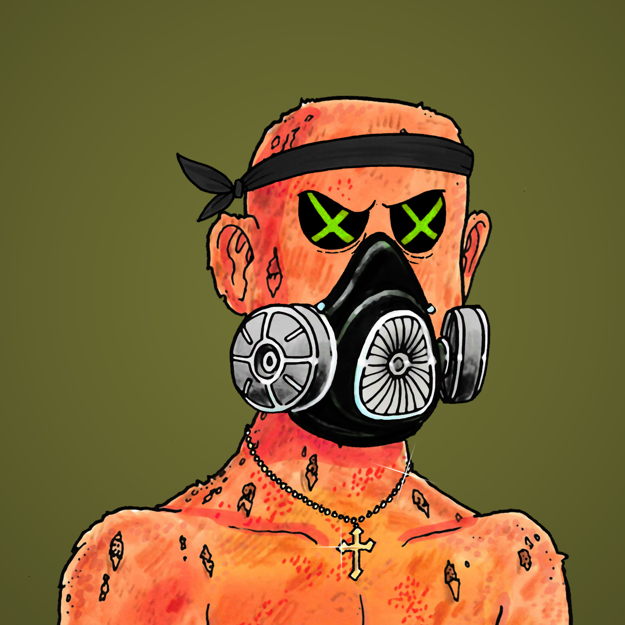 George Trosley - Jungle Freaks - Jungle Freak 1776 - NFT # 1776