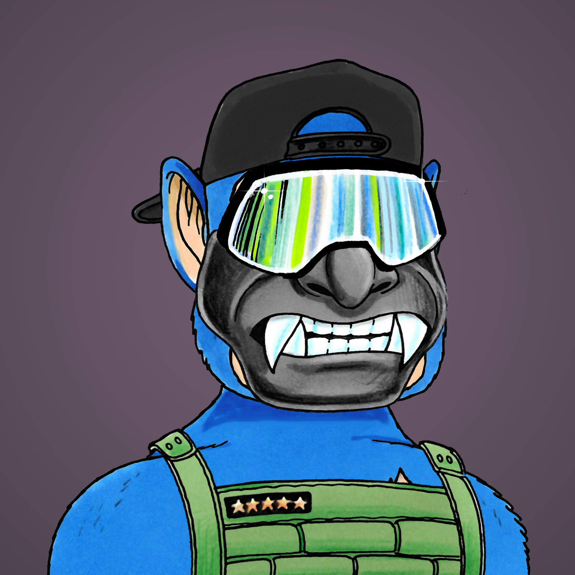 George Trosley - Jungle Freaks - Jungle Freak 1777 - NFT # 1777