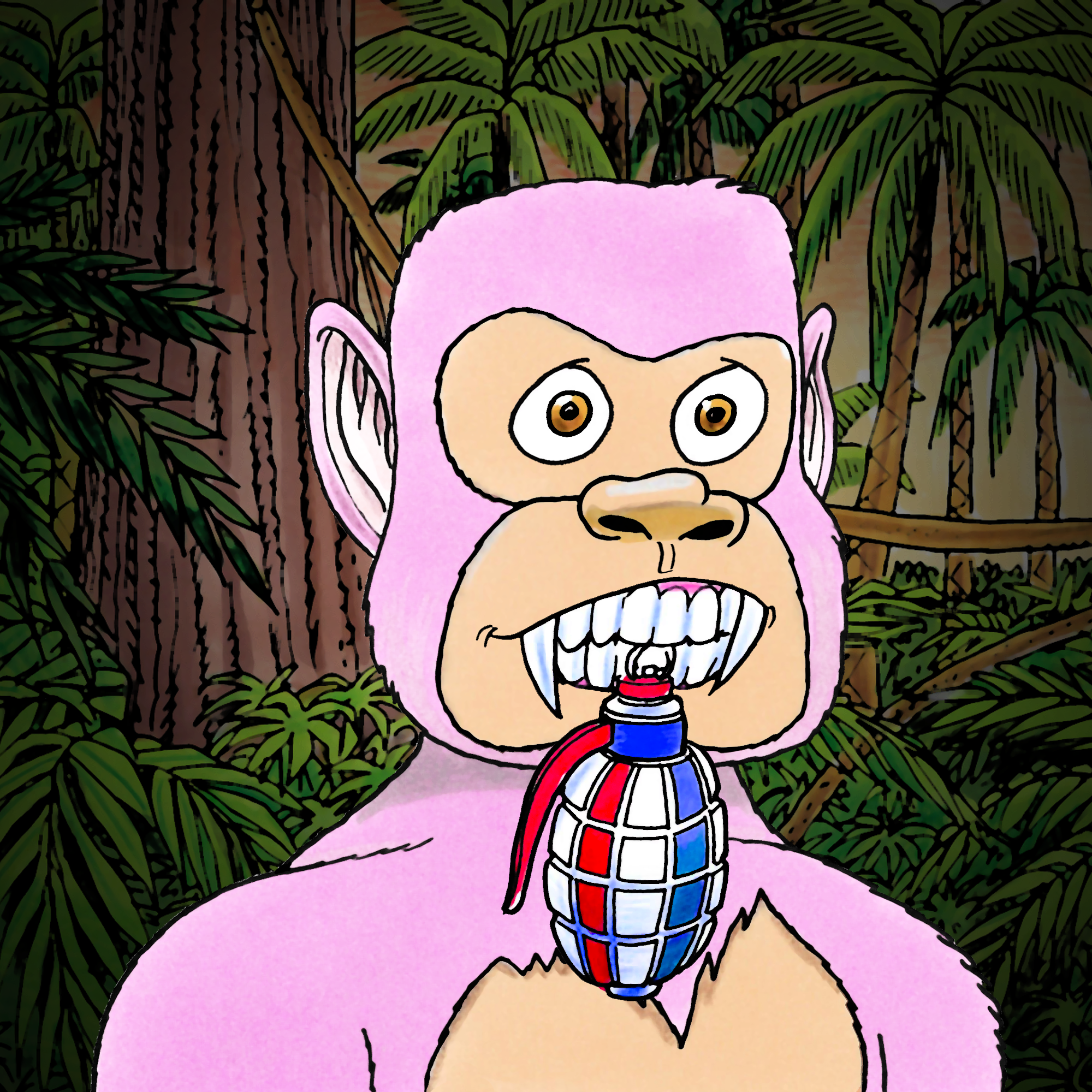 George Trosley - Jungle Freaks - Jungle Freak 1779 - NFT # 1779