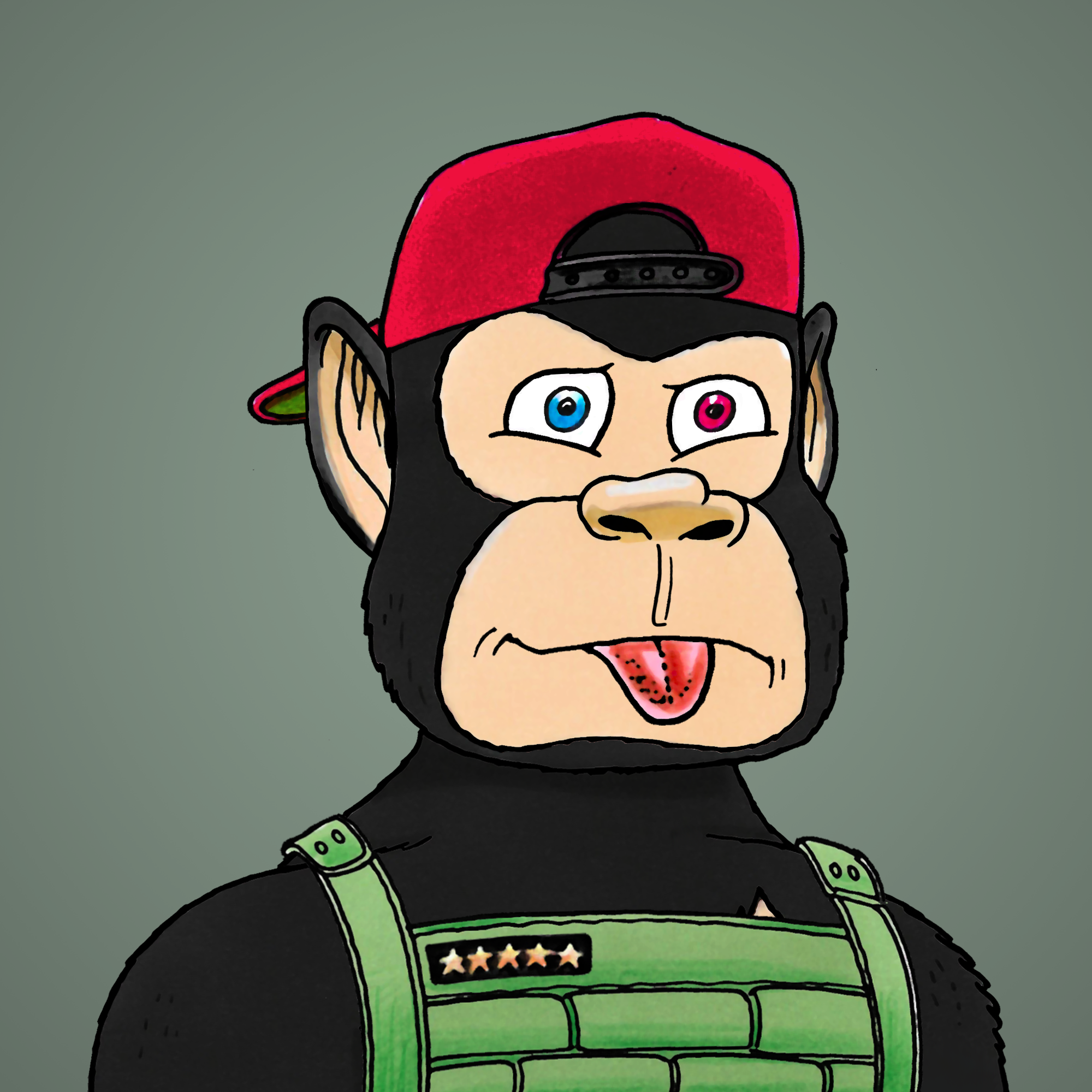 George Trosley - Jungle Freaks - Jungle Freak 1786 - NFT # 1786