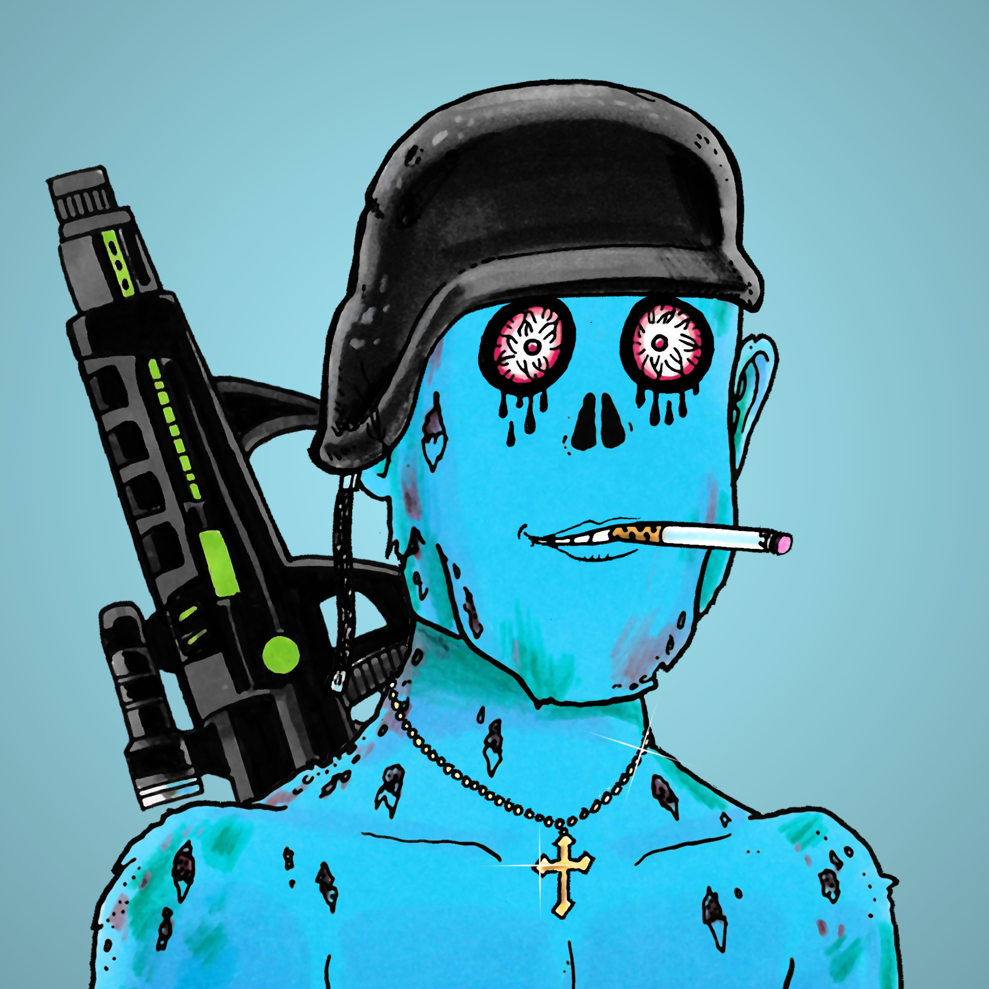 George Trosley - Jungle Freaks - Jungle Freak 1796 - NFT # 1796