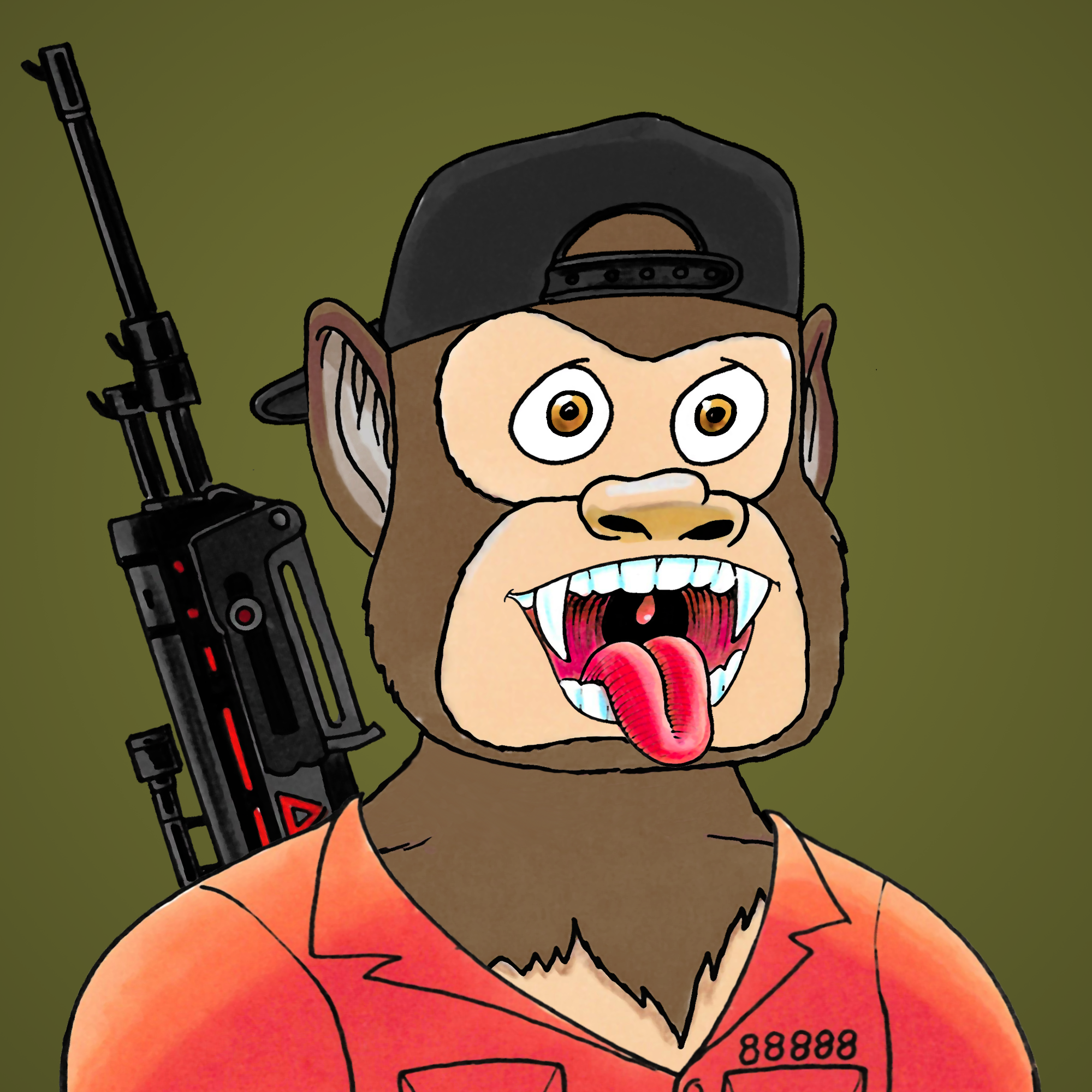 George Trosley - Jungle Freaks - Jungle Freak 18 - NFT # 18