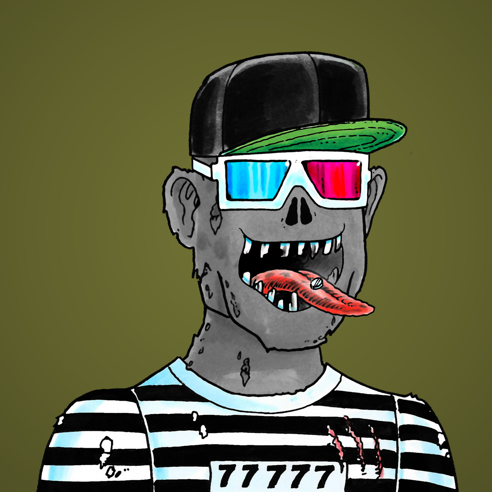 George Trosley - Jungle Freaks - Jungle Freak 1806 - NFT # 1806