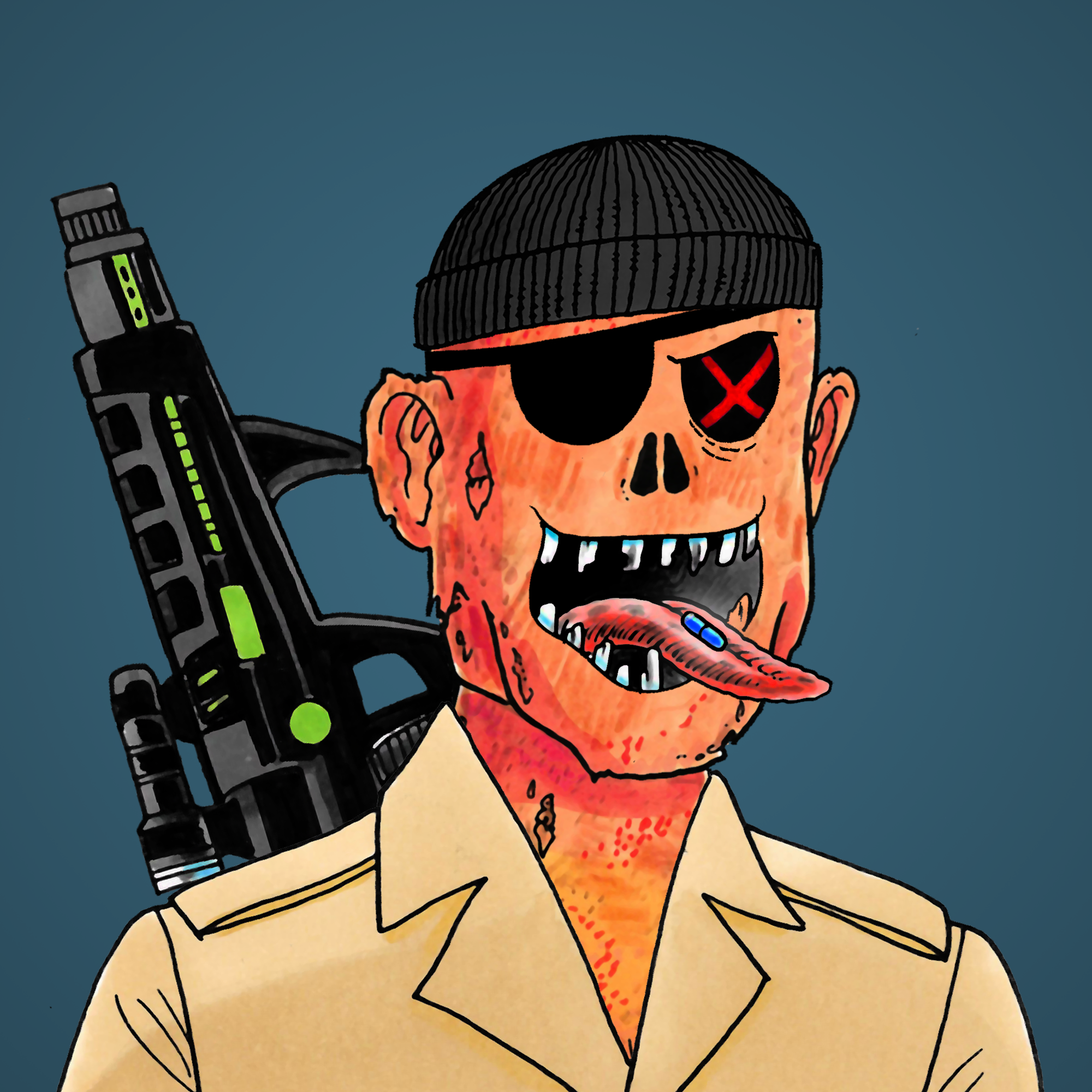 George Trosley - Jungle Freaks - Jungle Freak 1823 - NFT # 1823