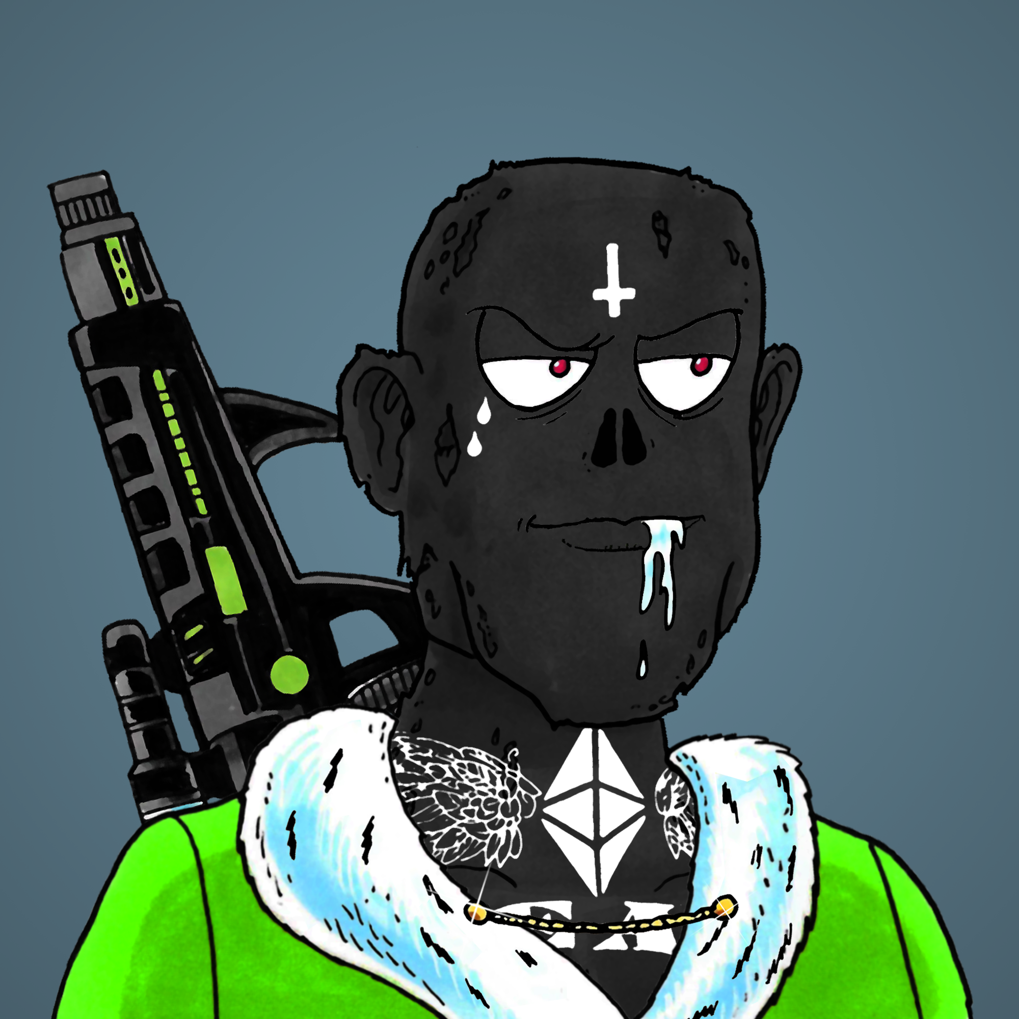 George Trosley - Jungle Freaks - Jungle Freak 1829 - NFT # 1829