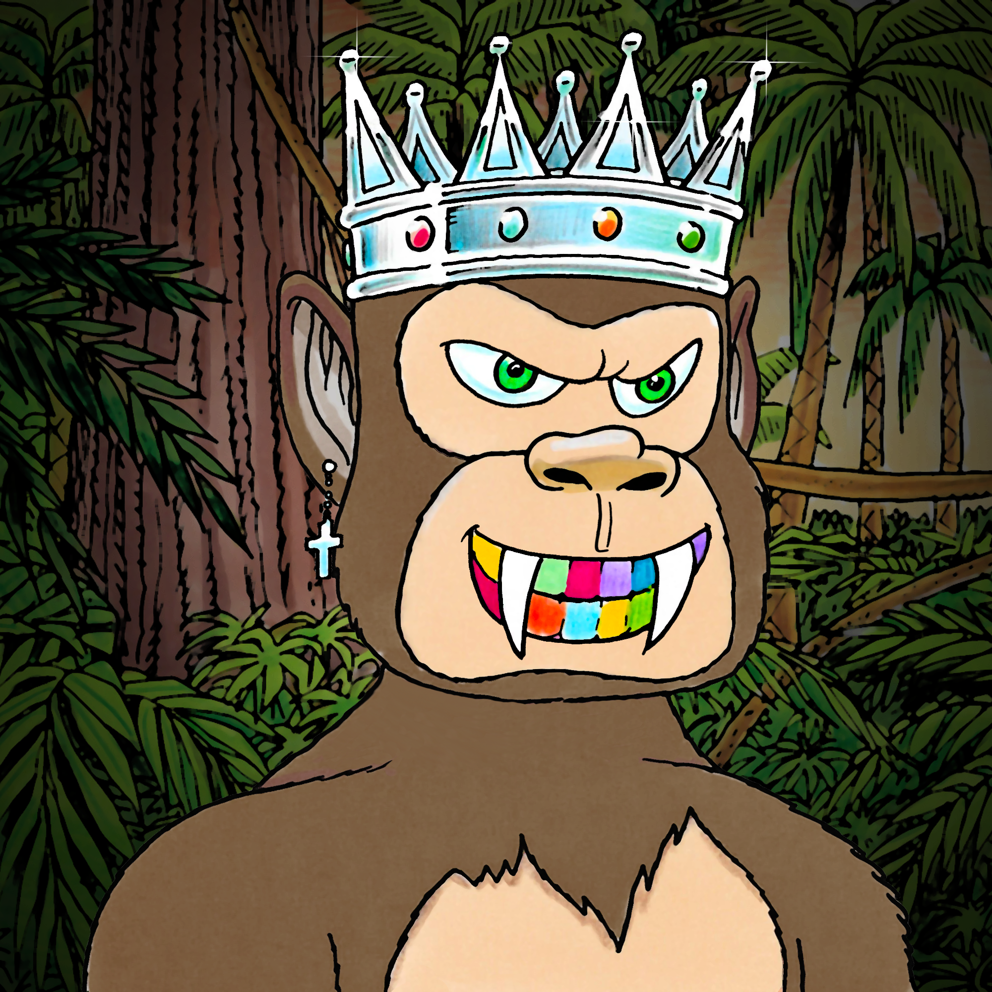 George Trosley - Jungle Freaks - Jungle Freak 183 - NFT # 183