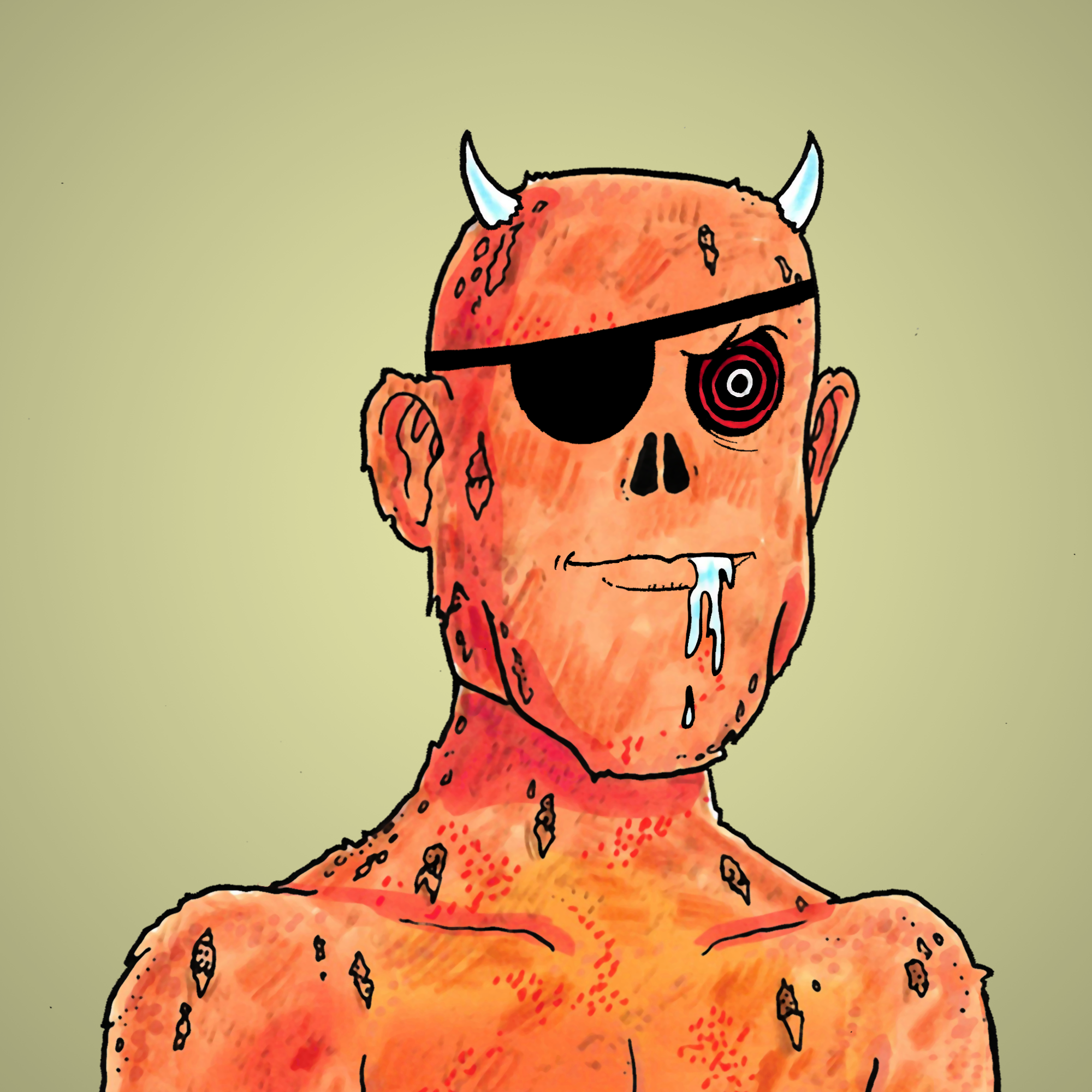 George Trosley - Jungle Freaks - Jungle Freak 1832 - NFT # 1832