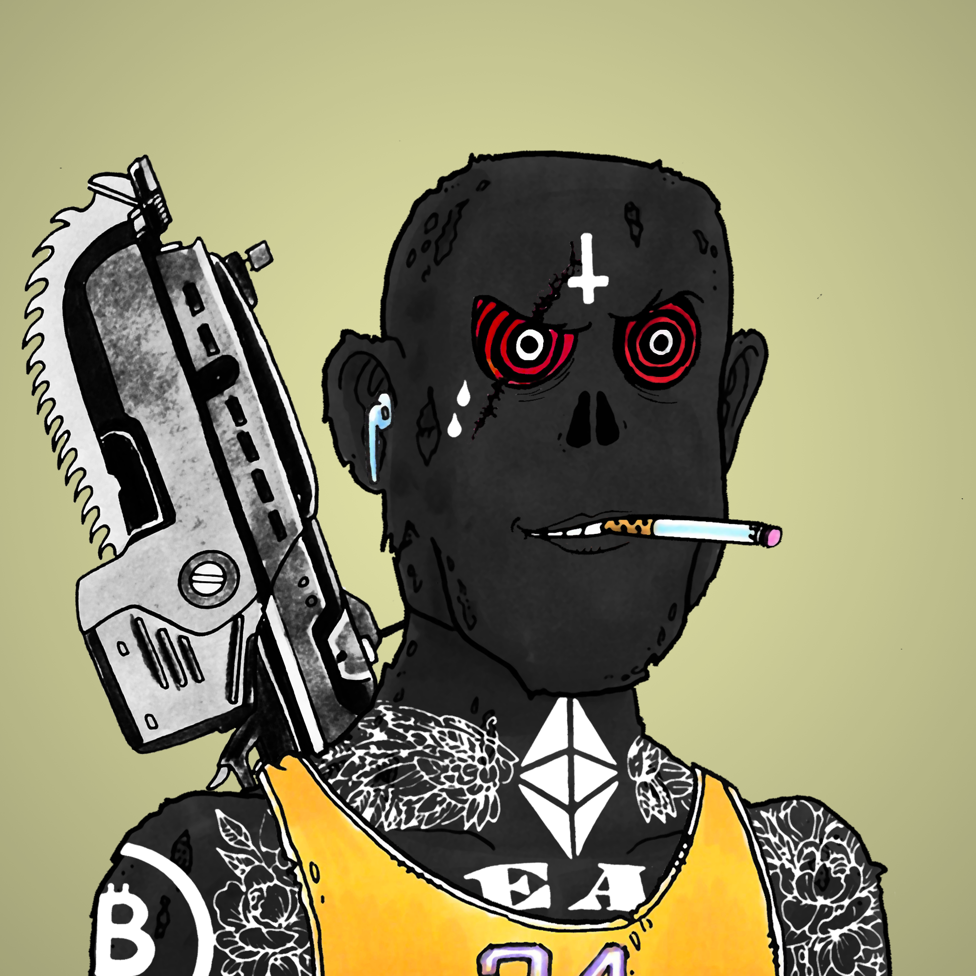 George Trosley - Jungle Freaks - Jungle Freak 1836 - NFT # 1836