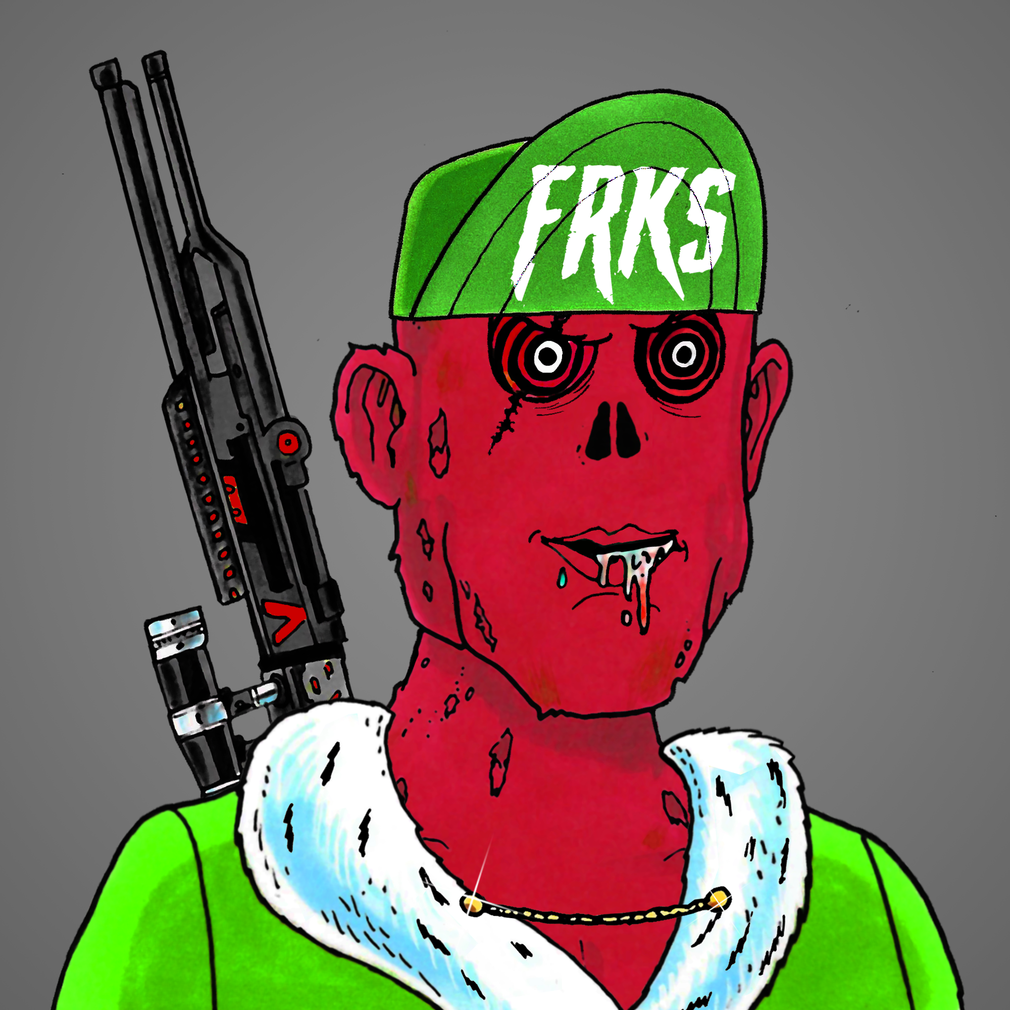 George Trosley - Jungle Freaks - Jungle Freak 1858 - NFT # 1858