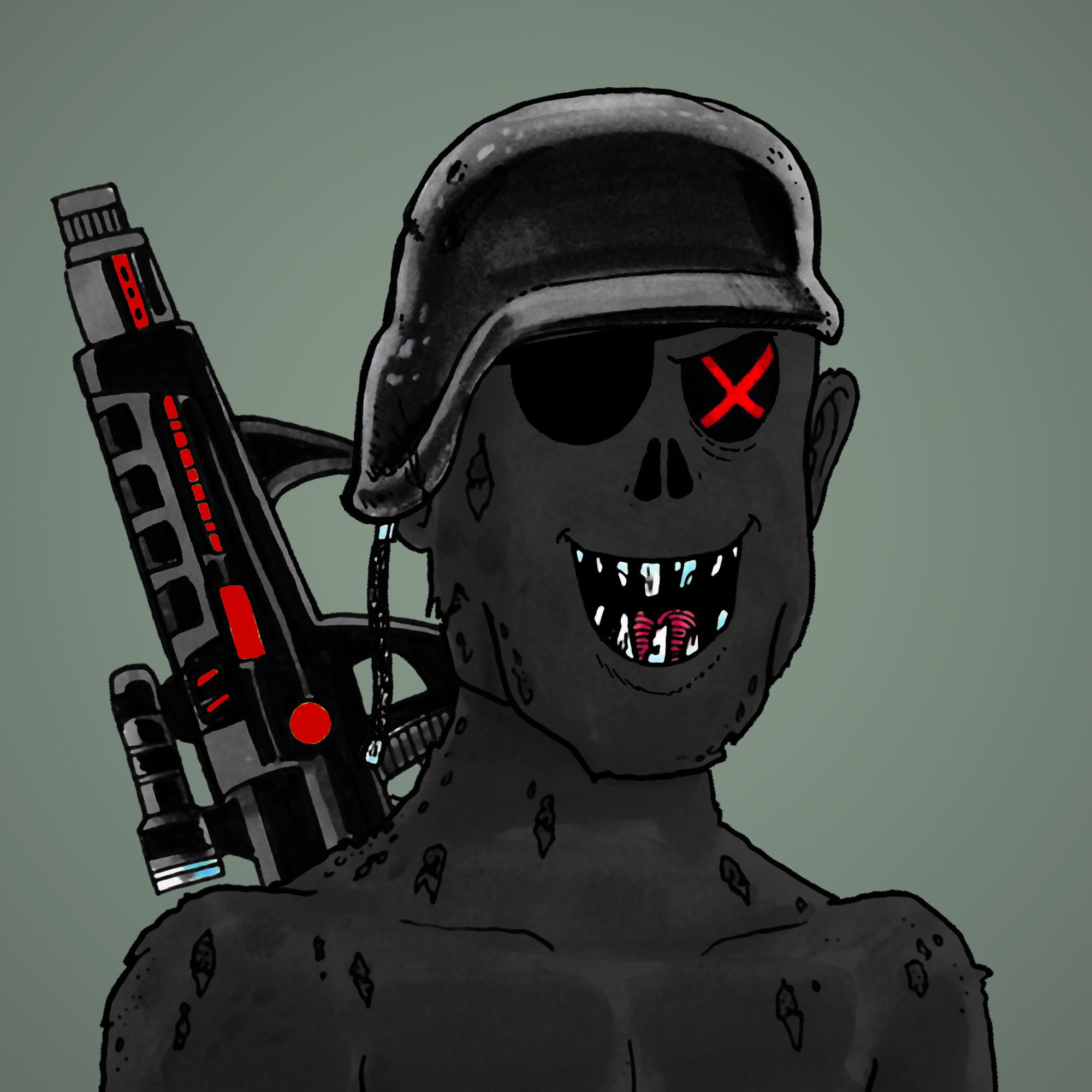 George Trosley - Jungle Freaks - Jungle Freak 1887 - NFT # 1887