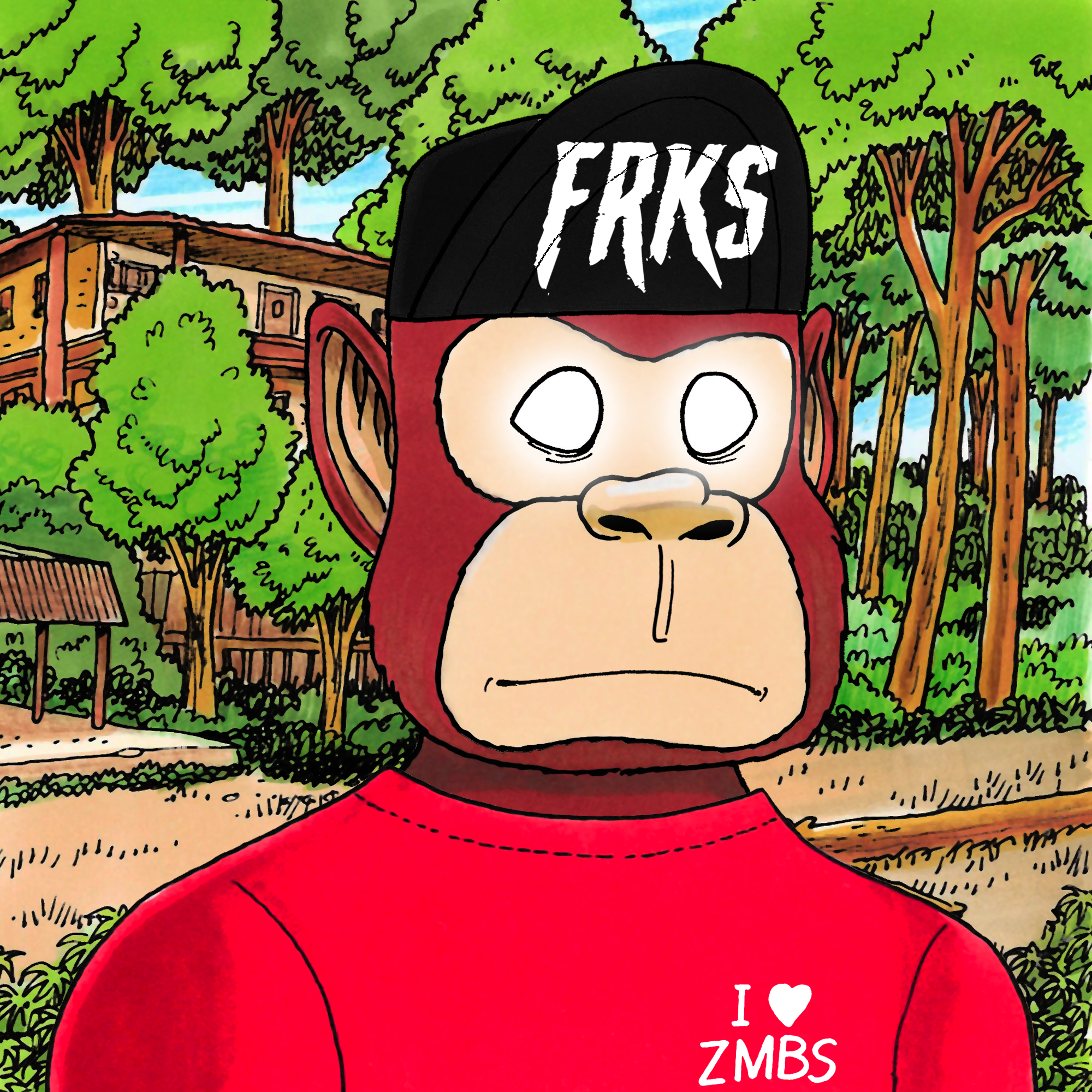 George Trosley - Jungle Freaks - Jungle Freak 1888 - NFT # 1888