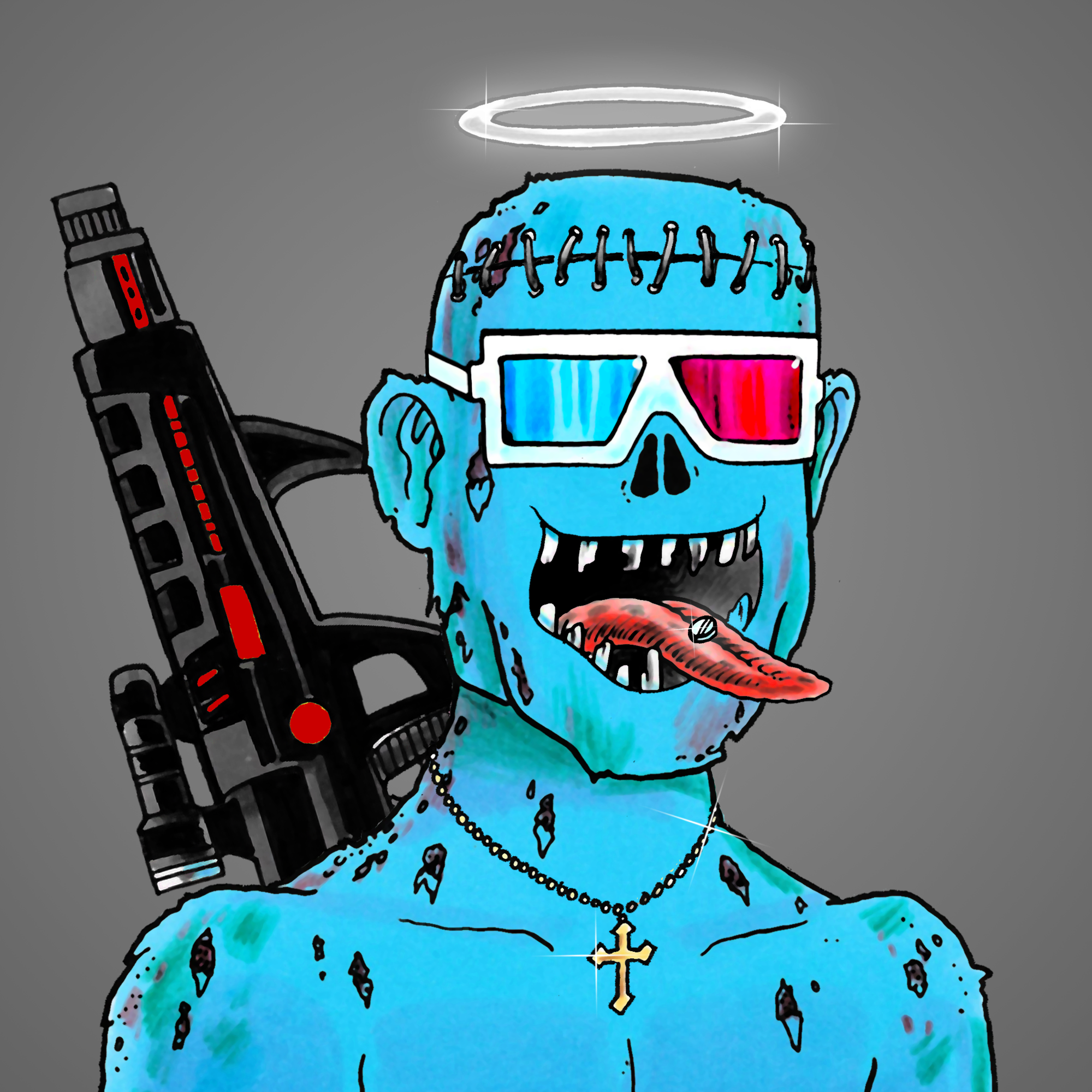 George Trosley - Jungle Freaks - Jungle Freak 1907 - NFT # 1907