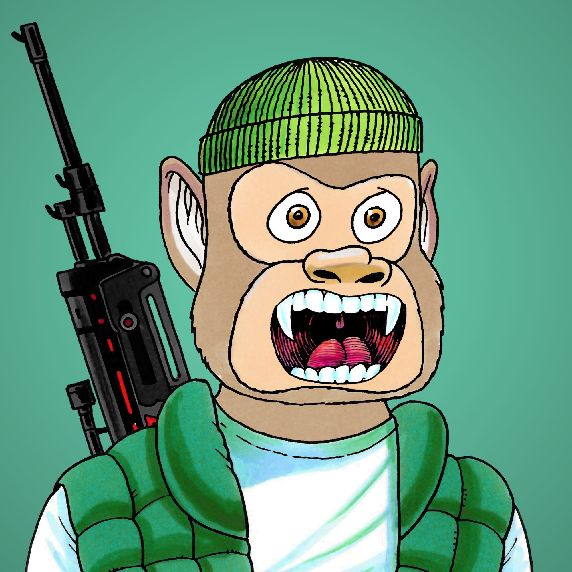 George Trosley - Jungle Freaks - Jungle Freak 2047 - NFT # 2047