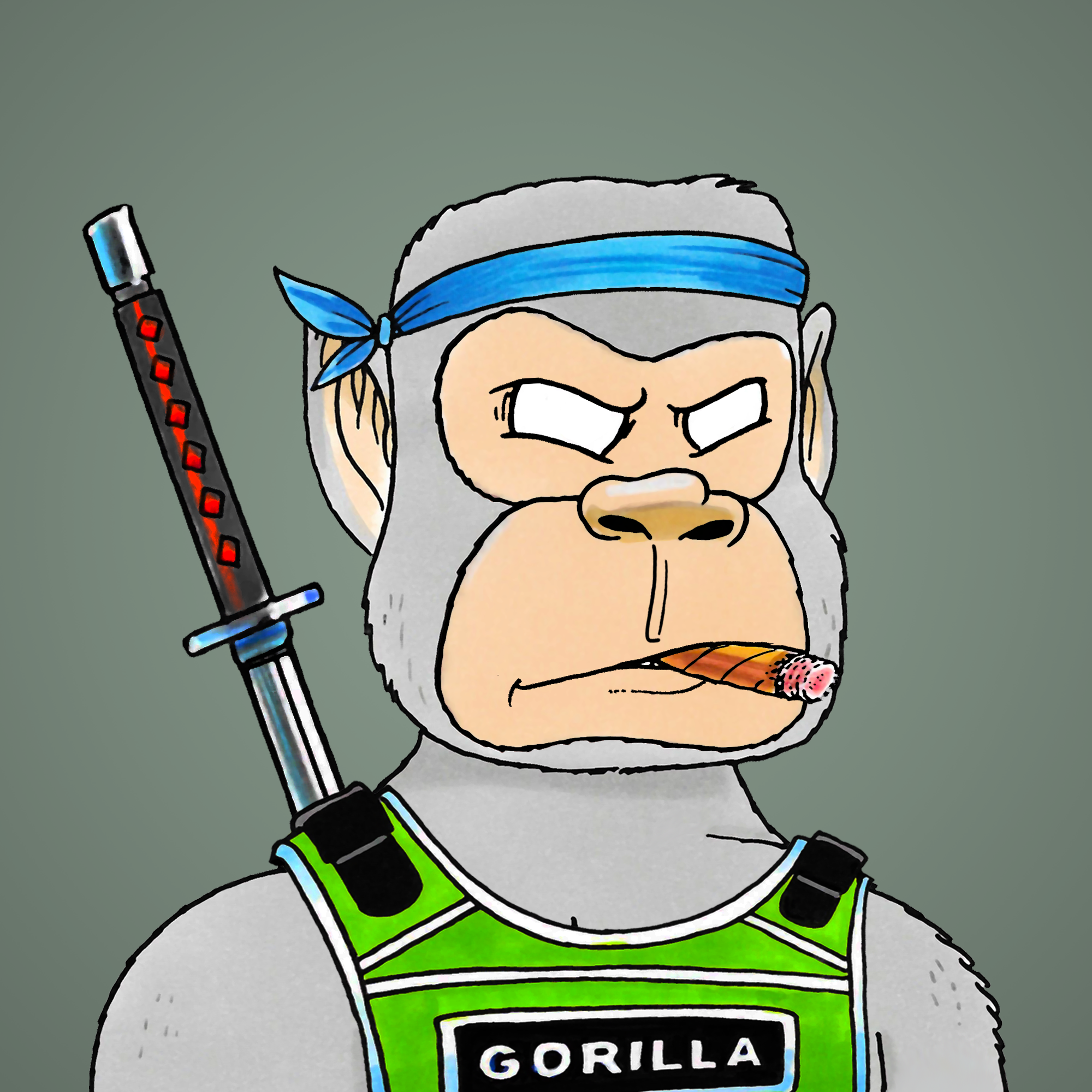 George Trosley - Jungle Freaks - Jungle Freak 2055 - NFT # 2055