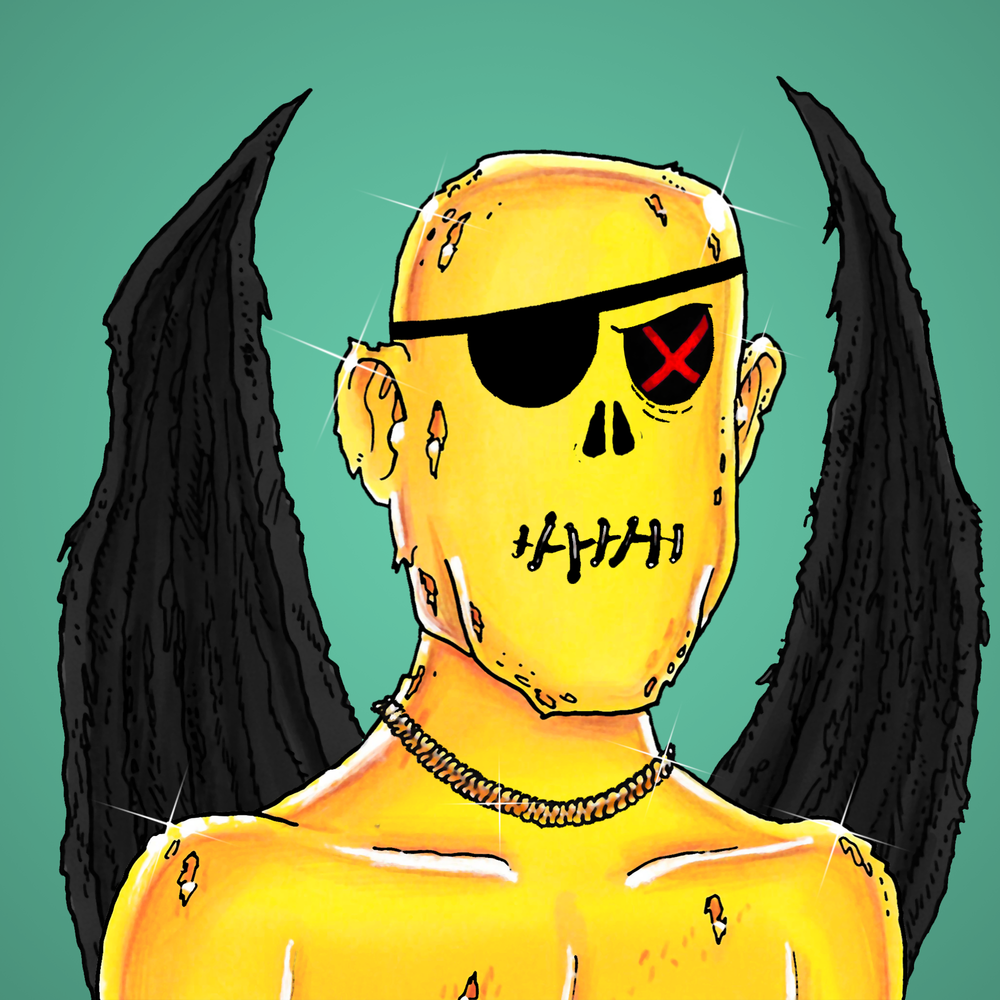 George Trosley - Jungle Freaks - Jungle Freak 2062 - NFT # 2062