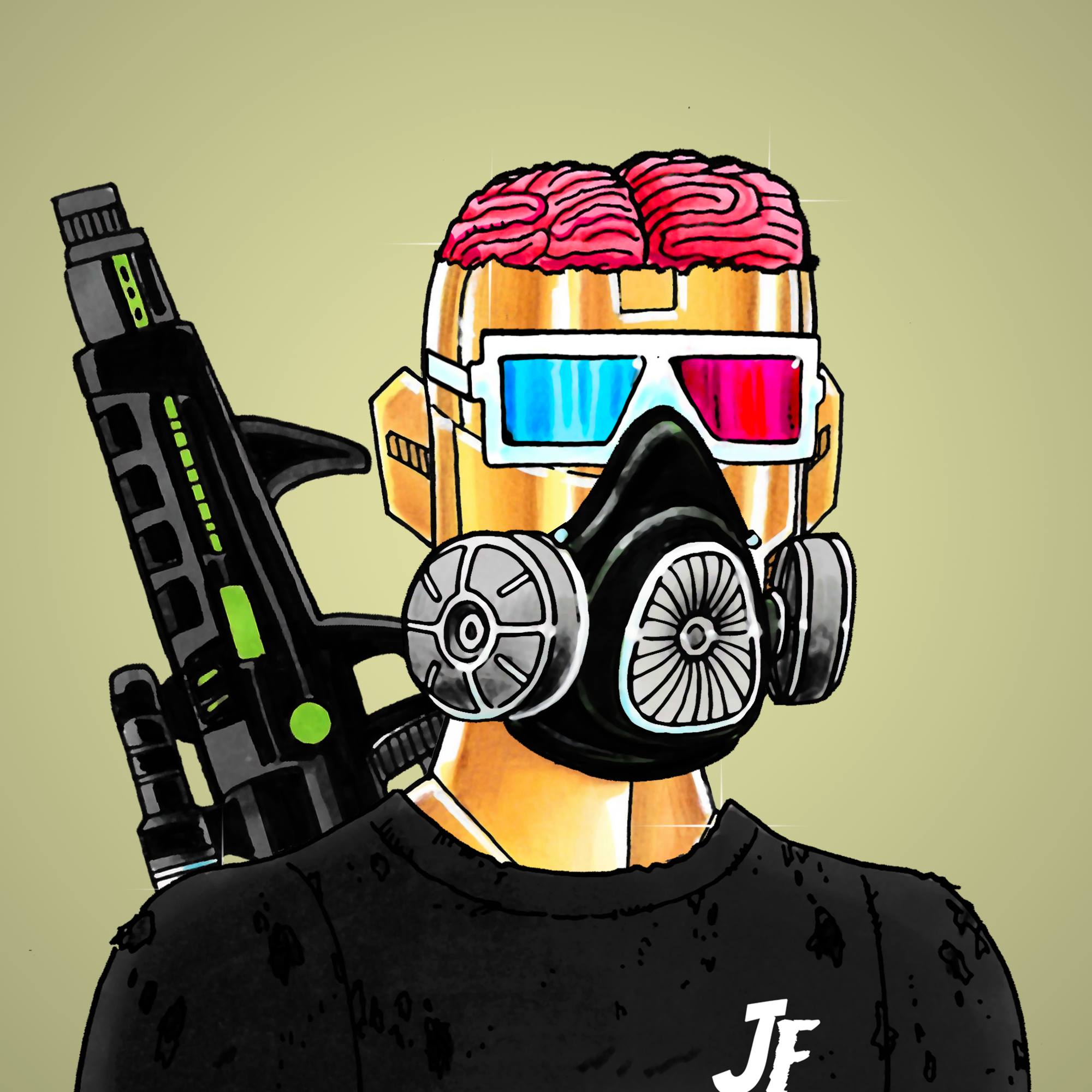 George Trosley - Jungle Freaks - Jungle Freak 2074 - NFT # 2074