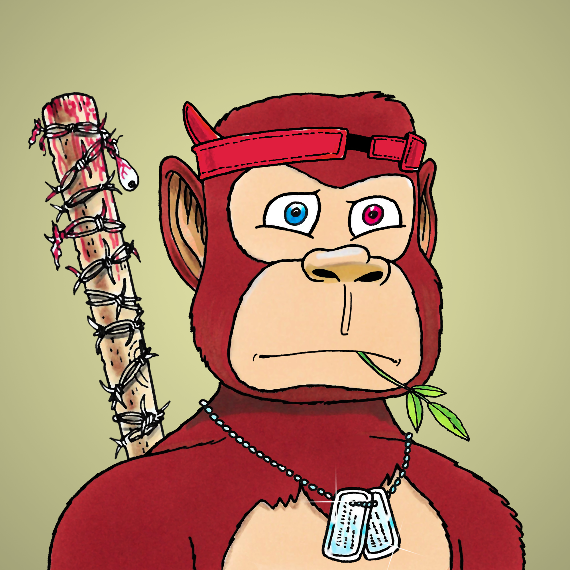 George Trosley - Jungle Freaks - Jungle Freak 2078 - NFT # 2078