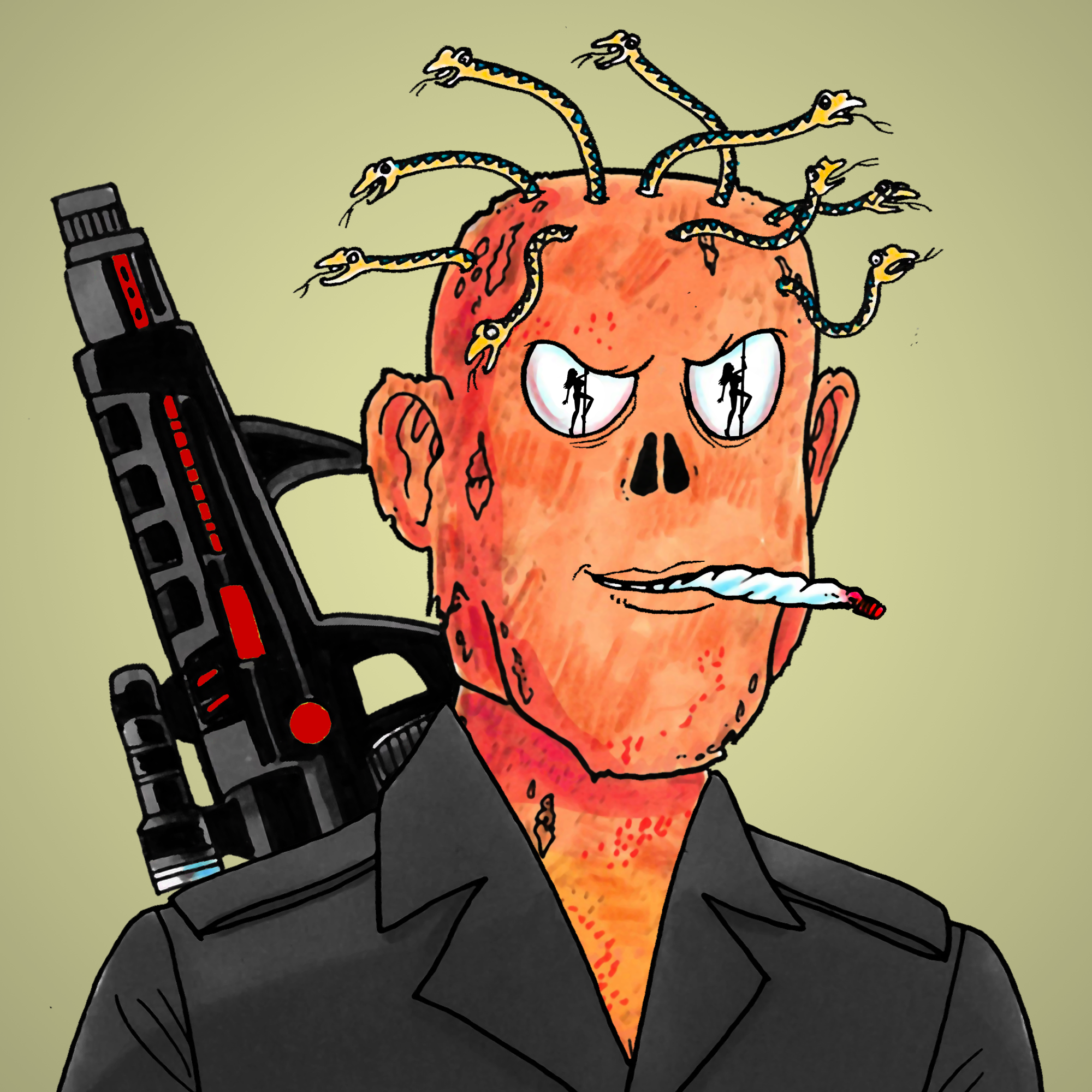 George Trosley - Jungle Freaks - Jungle Freak 2090 - NFT # 2090