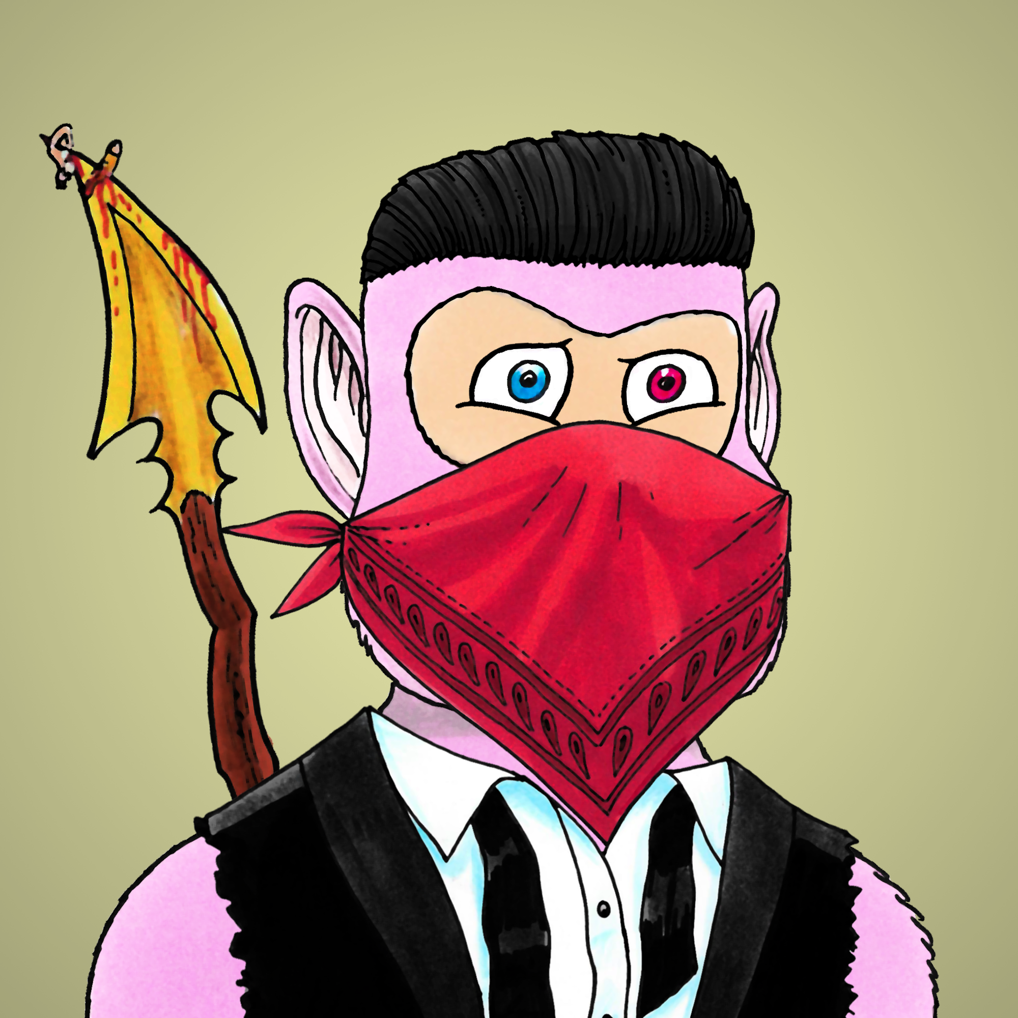 George Trosley - Jungle Freaks - Jungle Freak 2092 - NFT # 2092