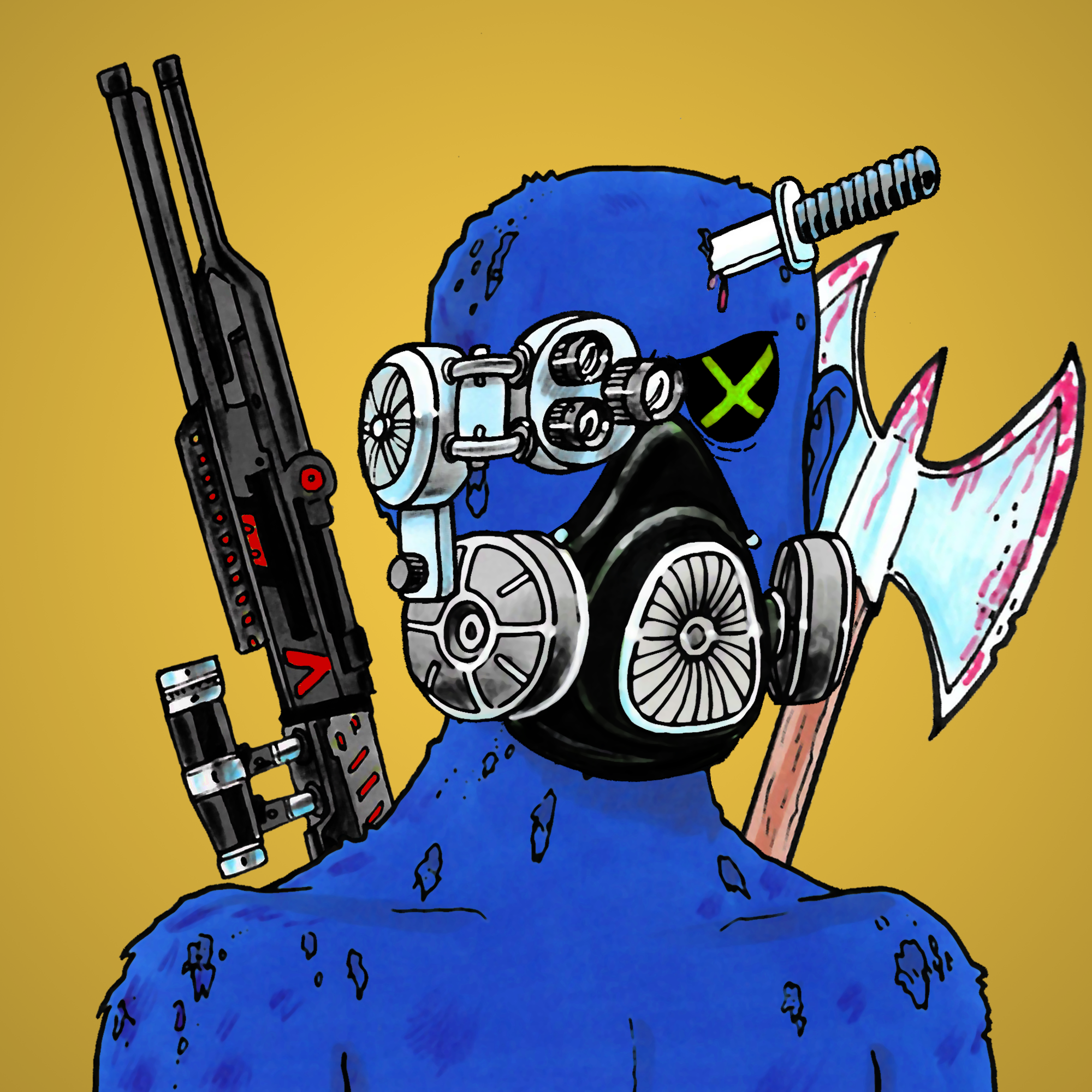 George Trosley - Jungle Freaks - Jungle Freak 2102 - NFT # 2102