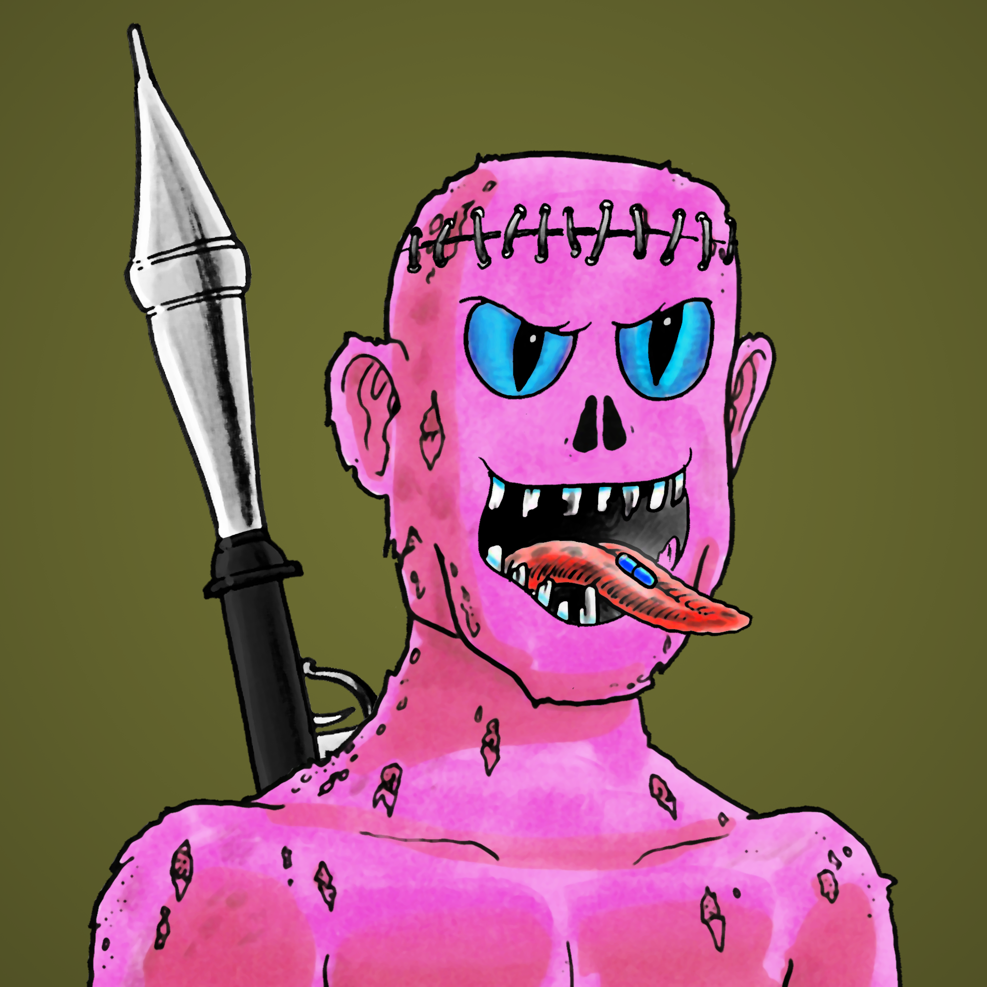 George Trosley - Jungle Freaks - Jungle Freak 2106 - NFT # 2106